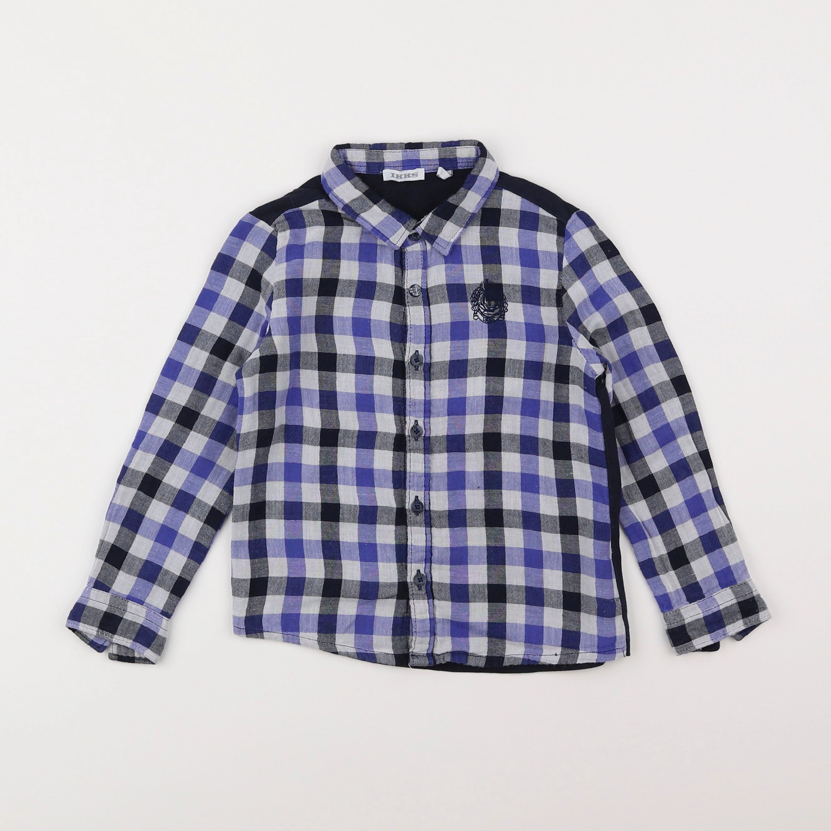 IKKS - chemise imprimé au dos bleu - 3 ans