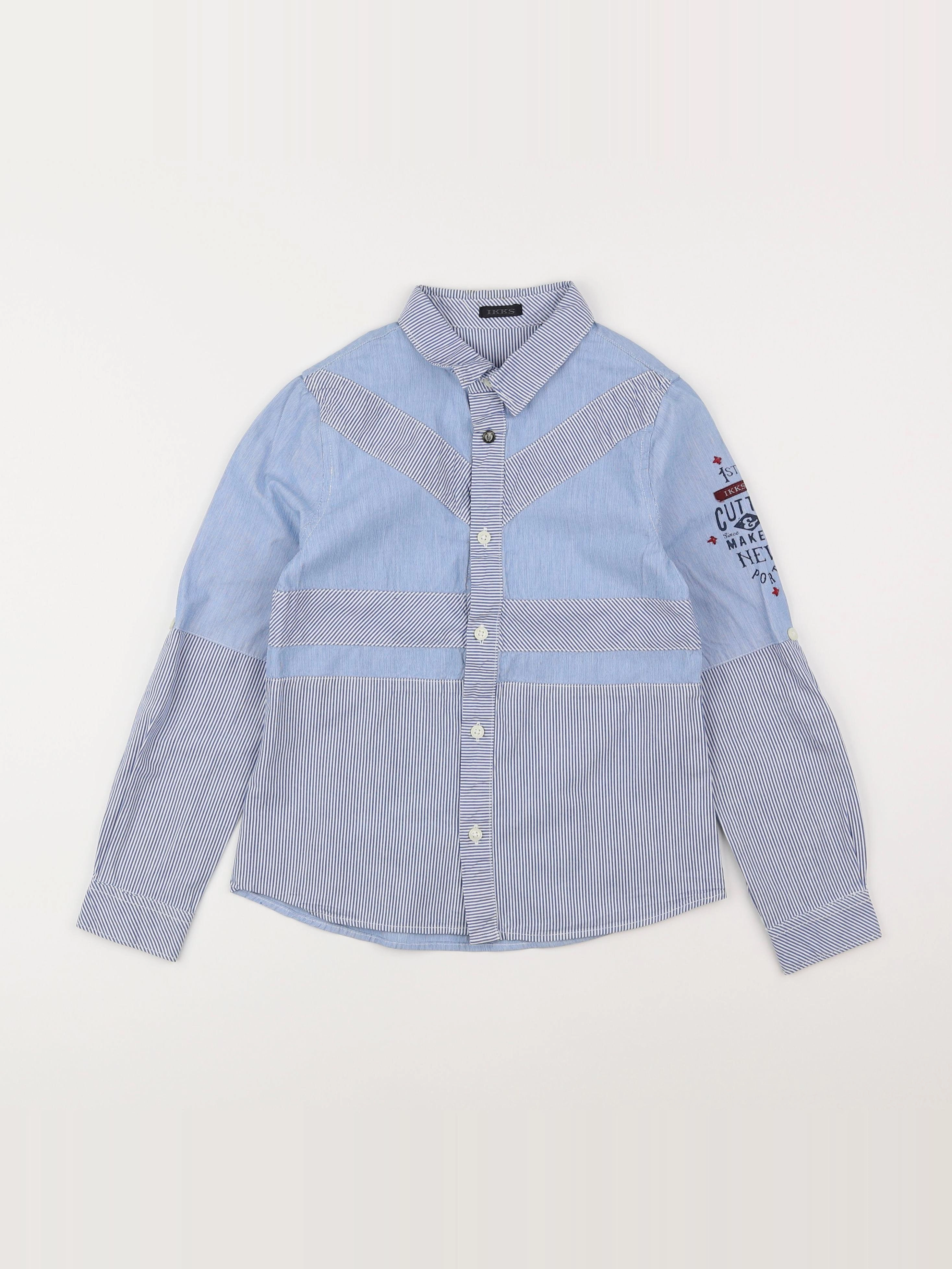 IKKS - chemise bleu - 8 ans