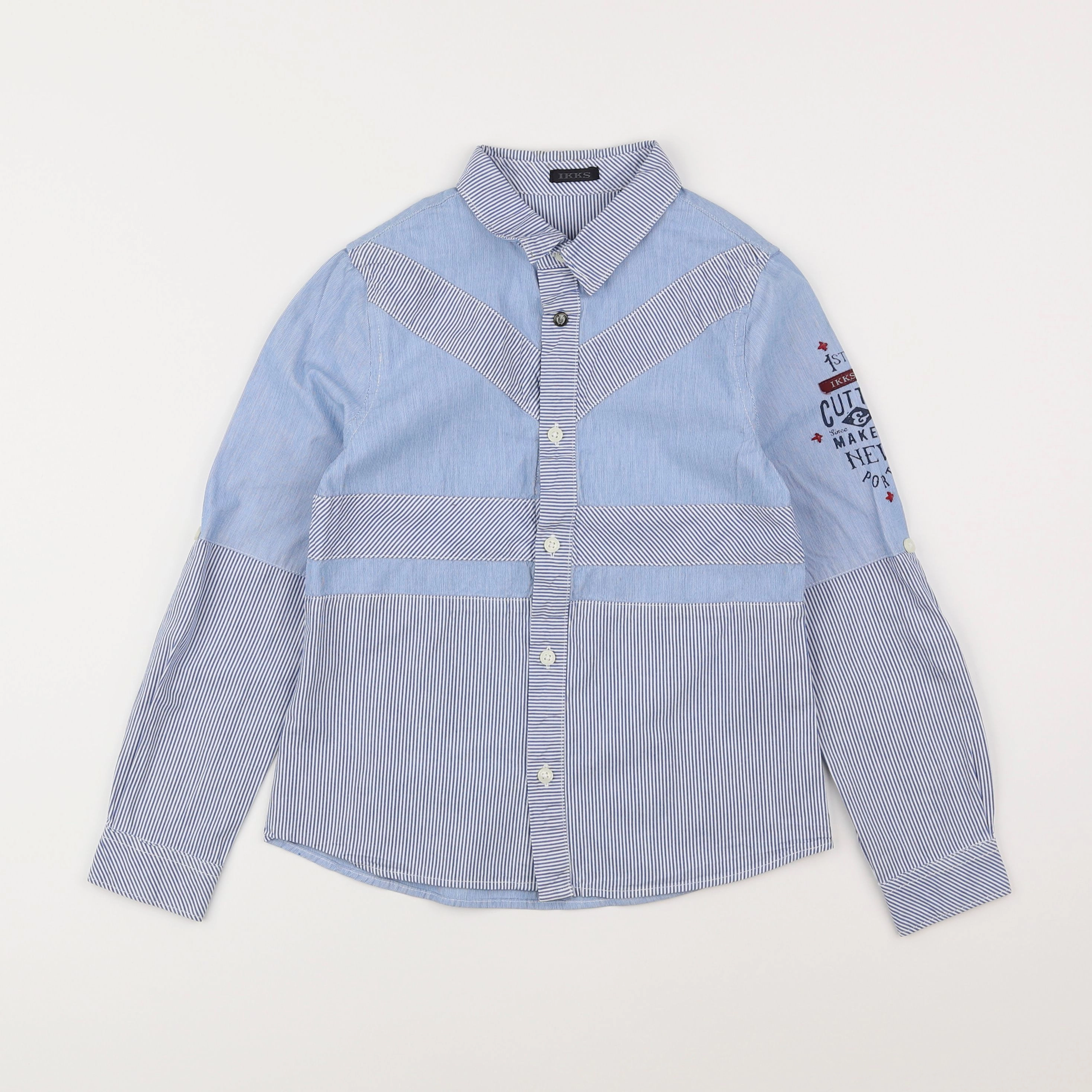 IKKS - chemise bleu - 8 ans