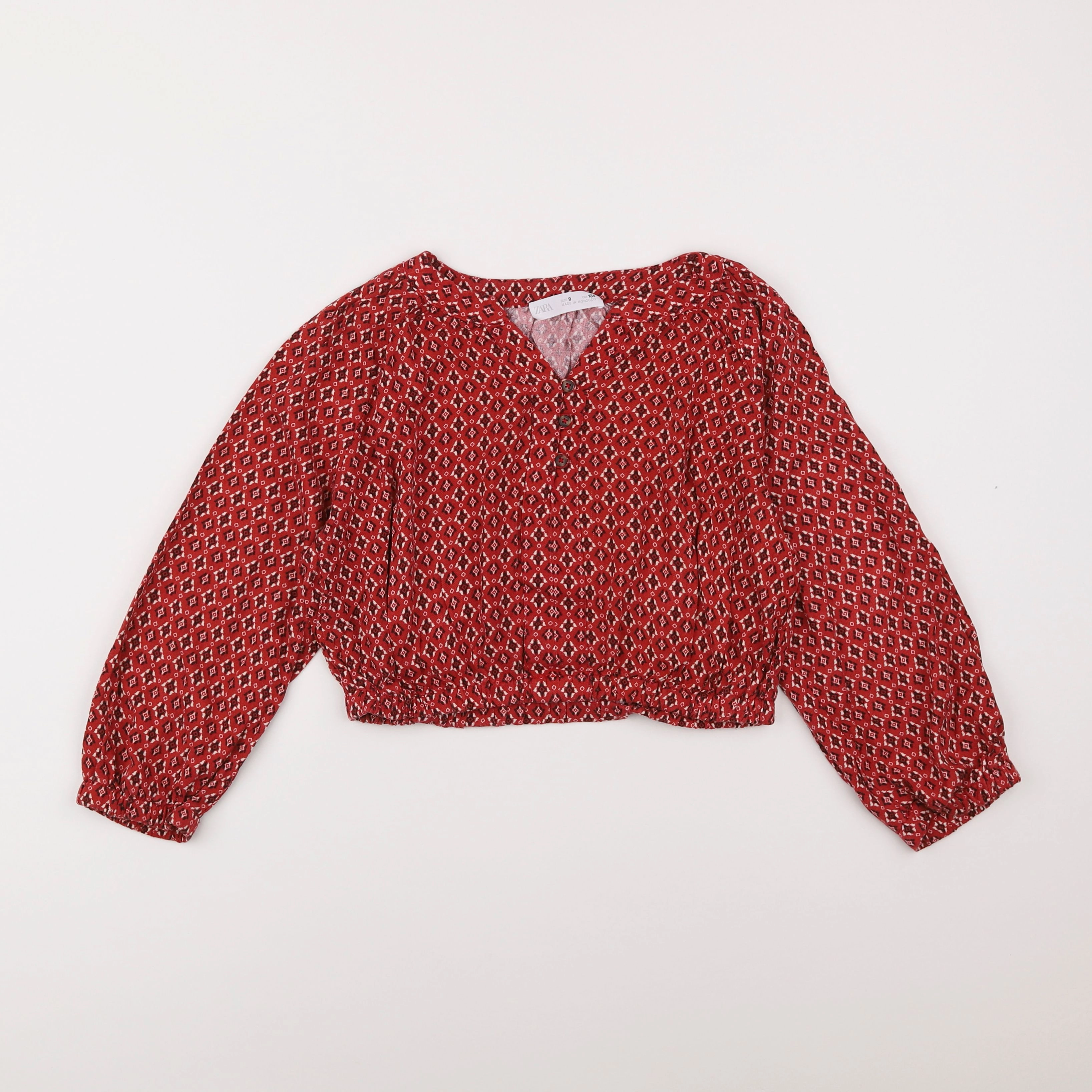 Zara - blouse rouge - 9 ans