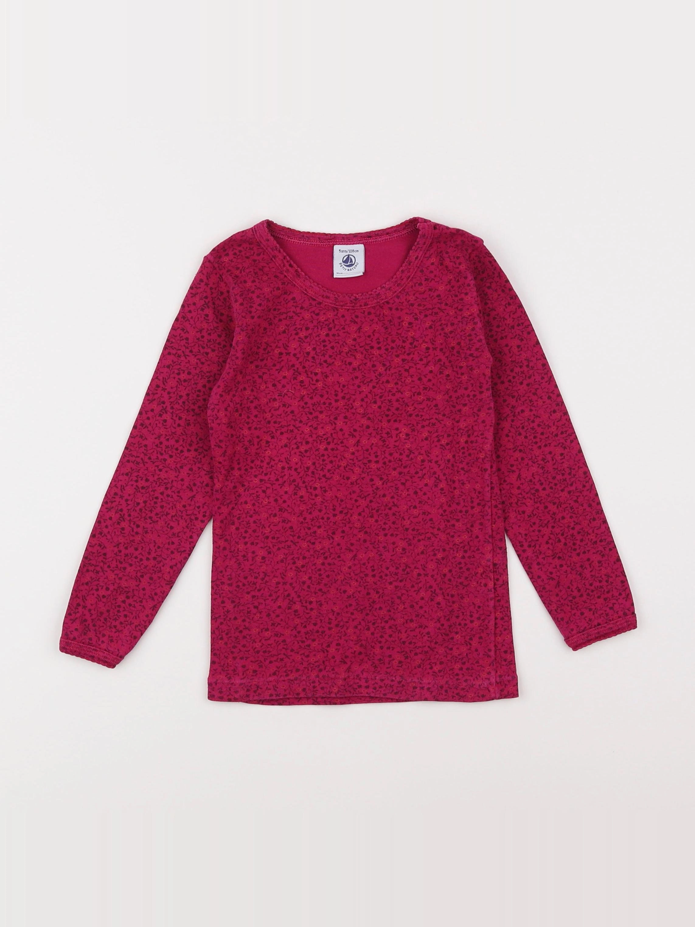 Petit Bateau - maillot de corps rose - 5 ans