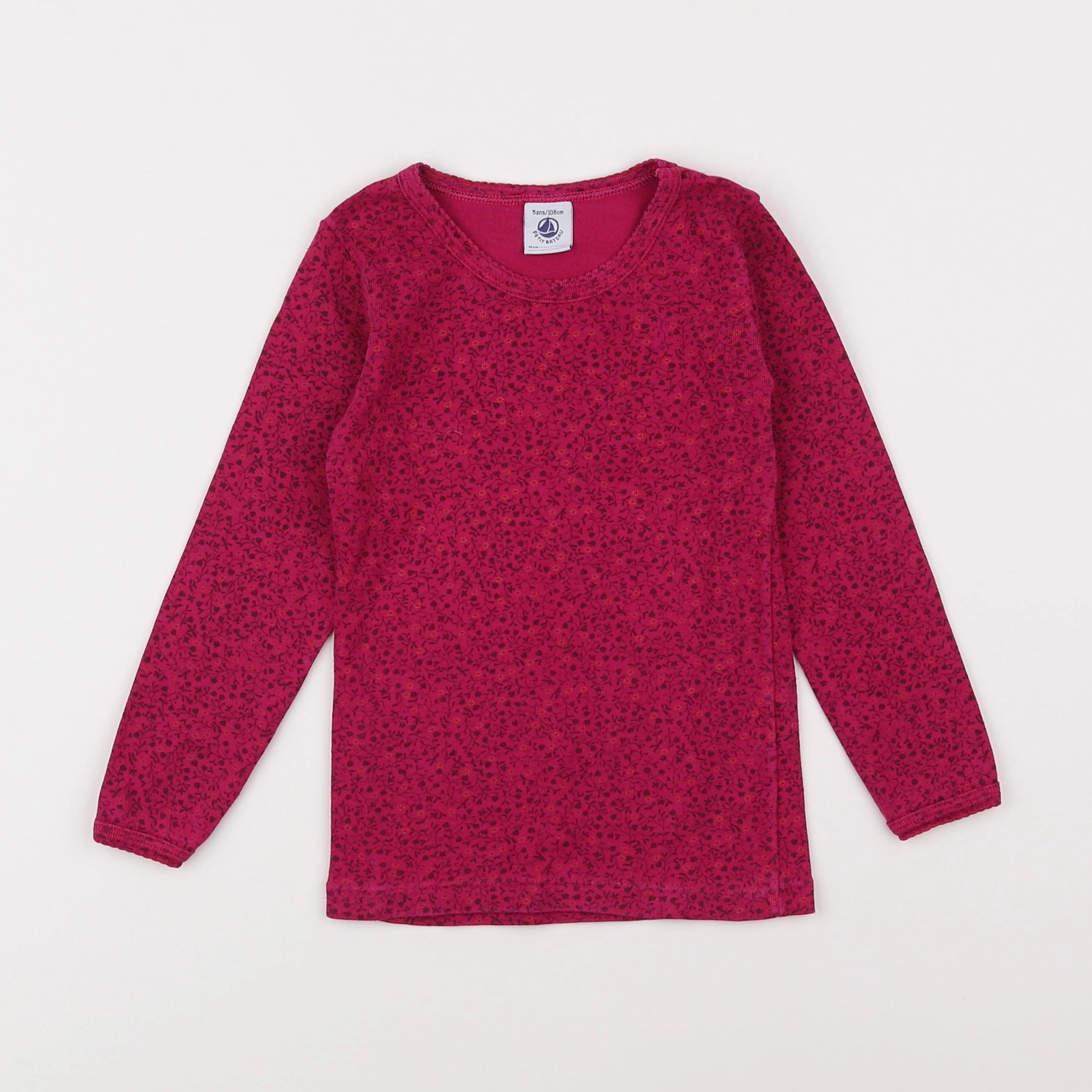 Petit Bateau - maillot de corps rose - 5 ans