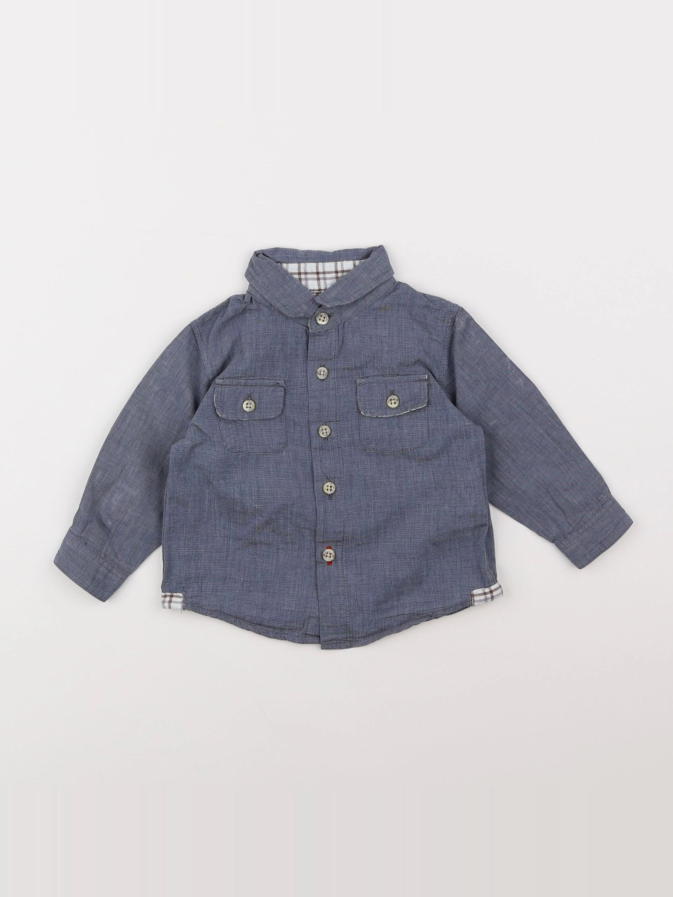 Cyrillus - chemise bleu - 9 mois