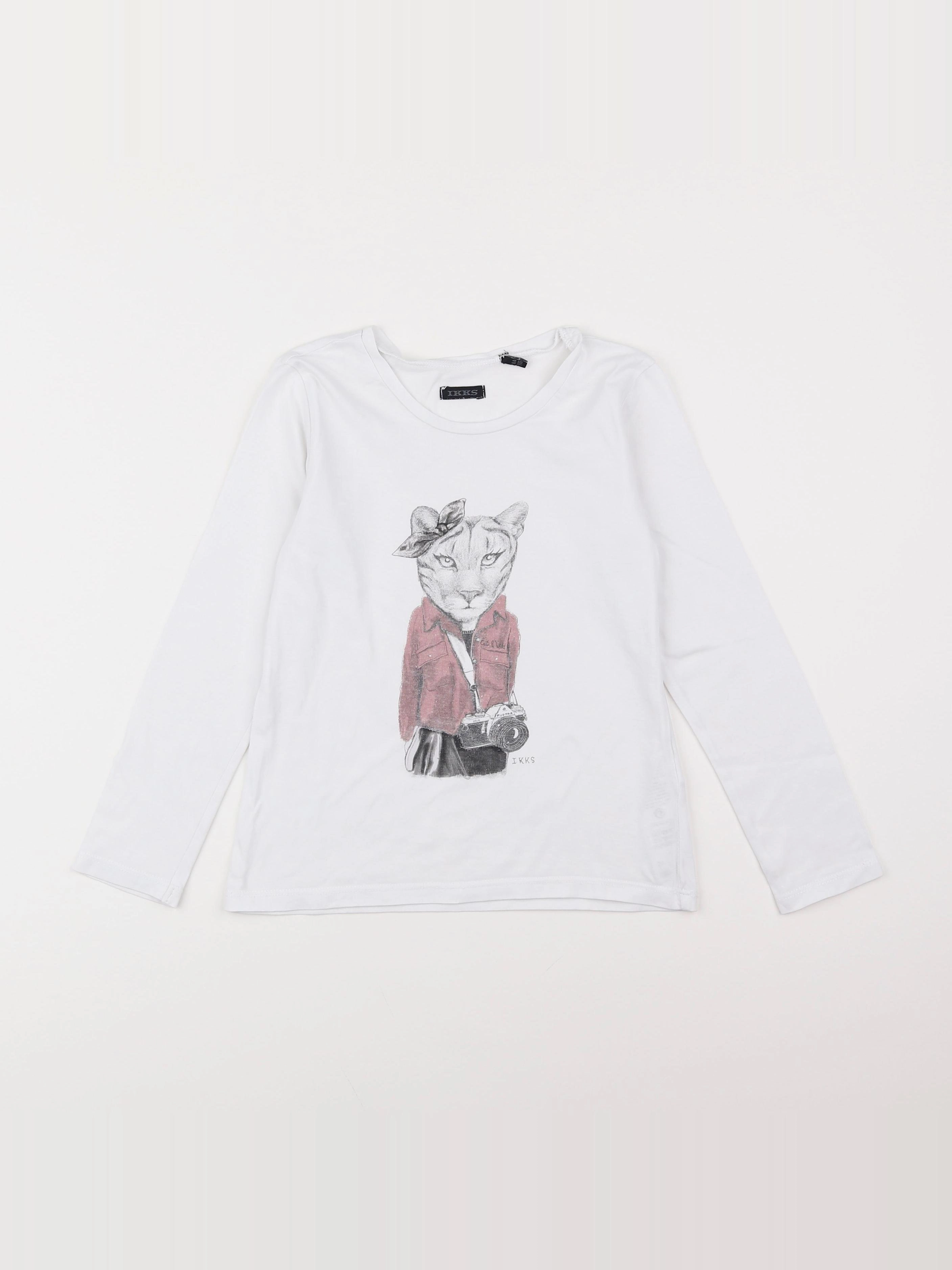 IKKS - tee-shirt blanc - 6 ans