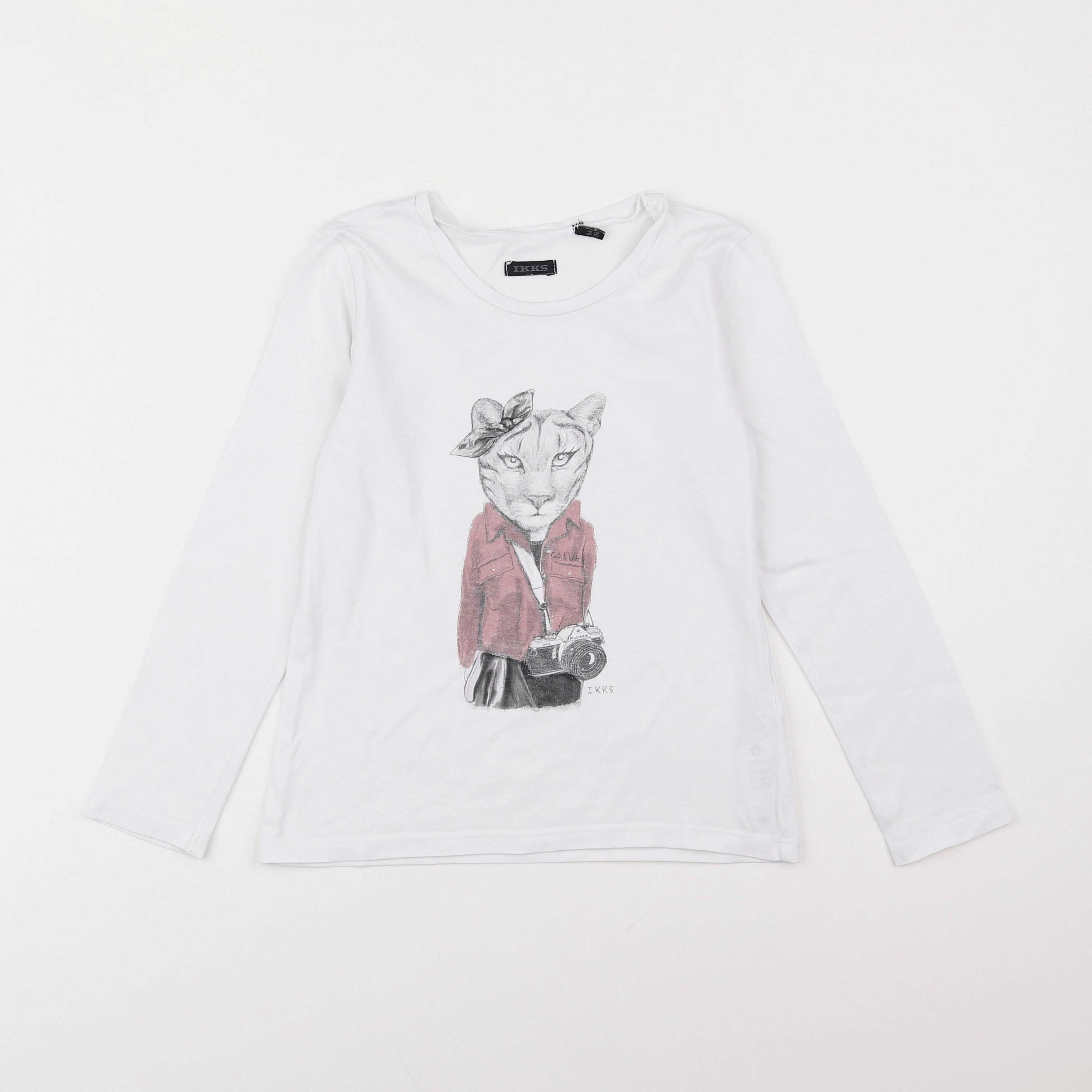 IKKS - tee-shirt blanc - 6 ans