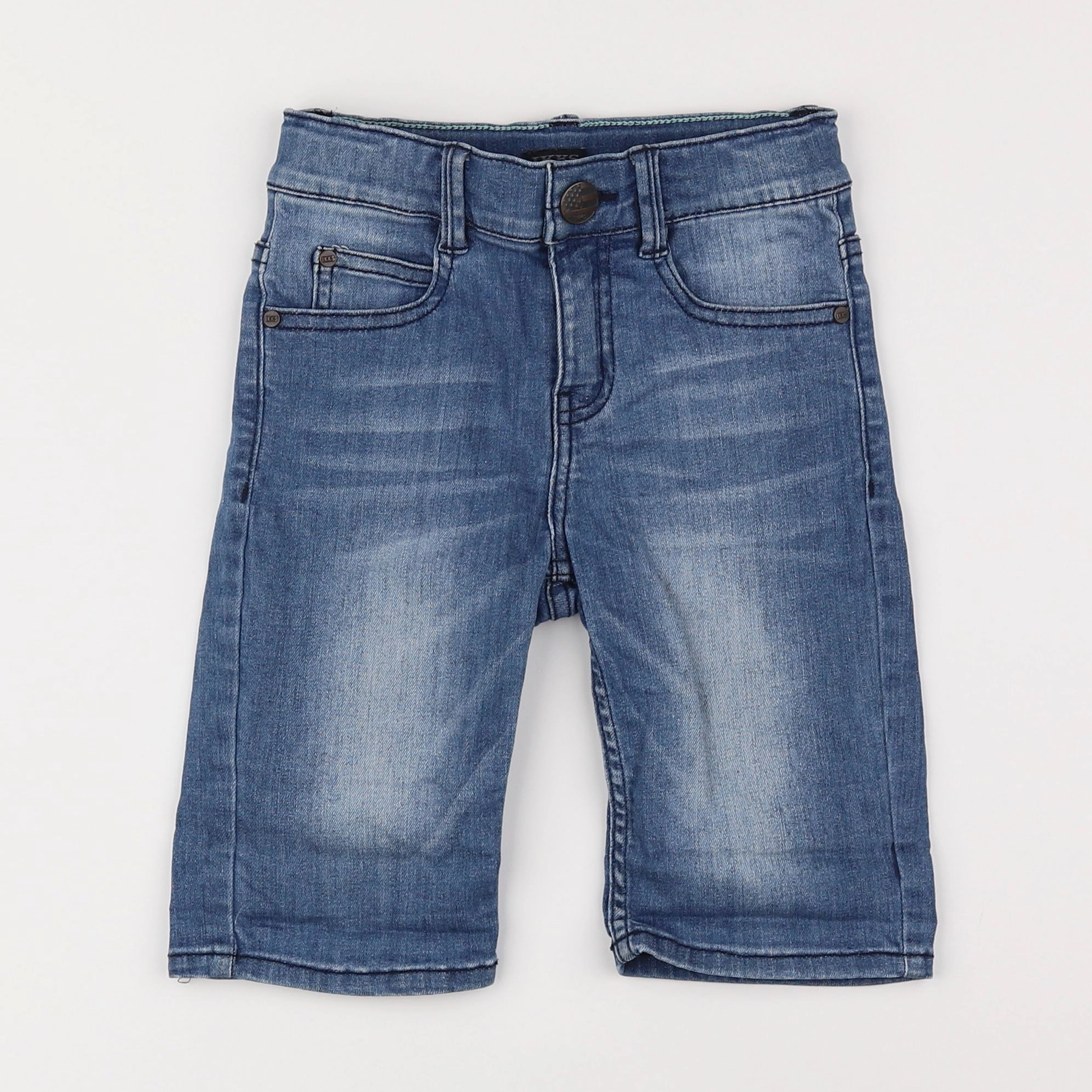 IKKS - short bleu - 7 ans