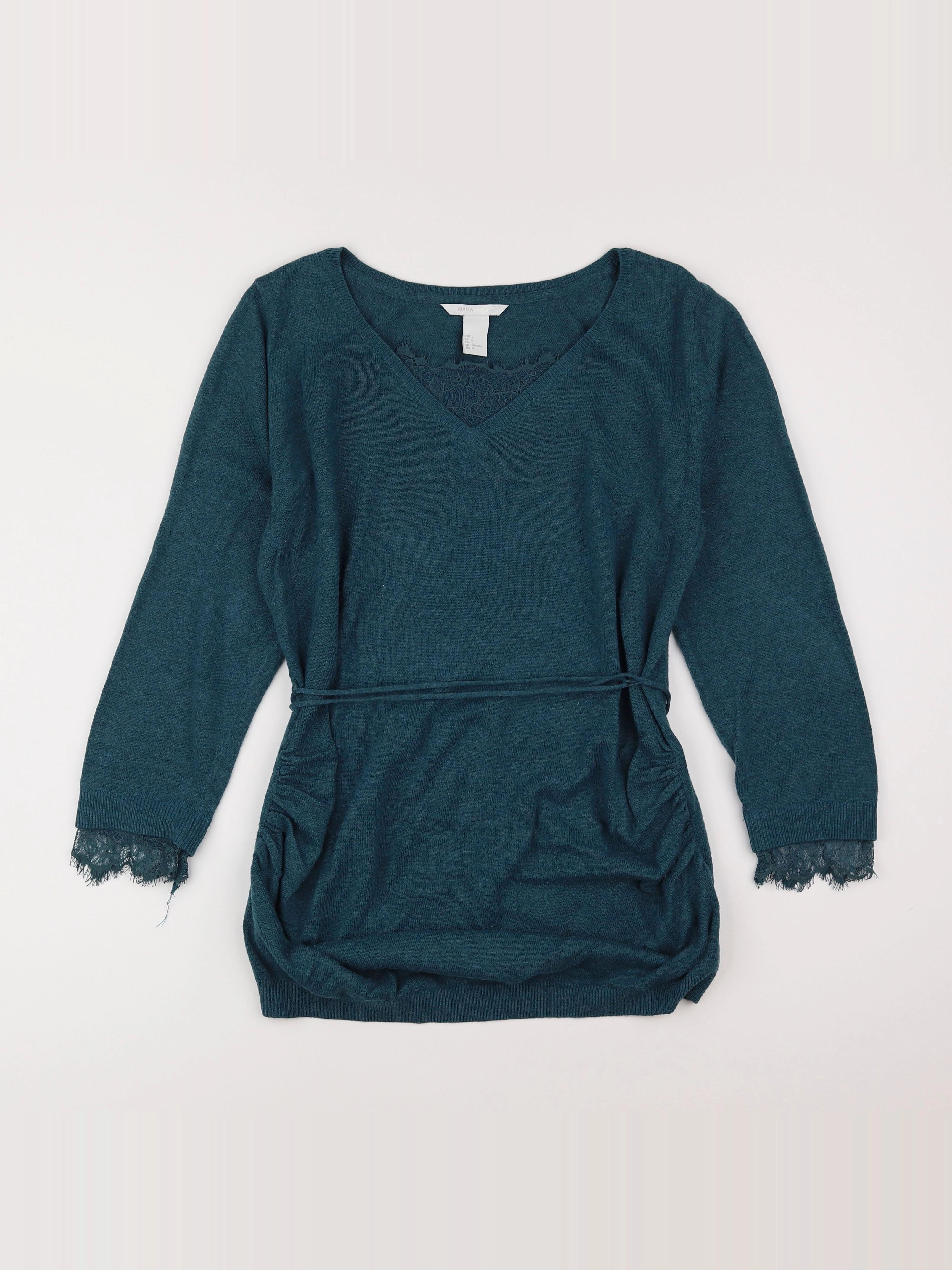 H&M - pull vert - 44 à 46