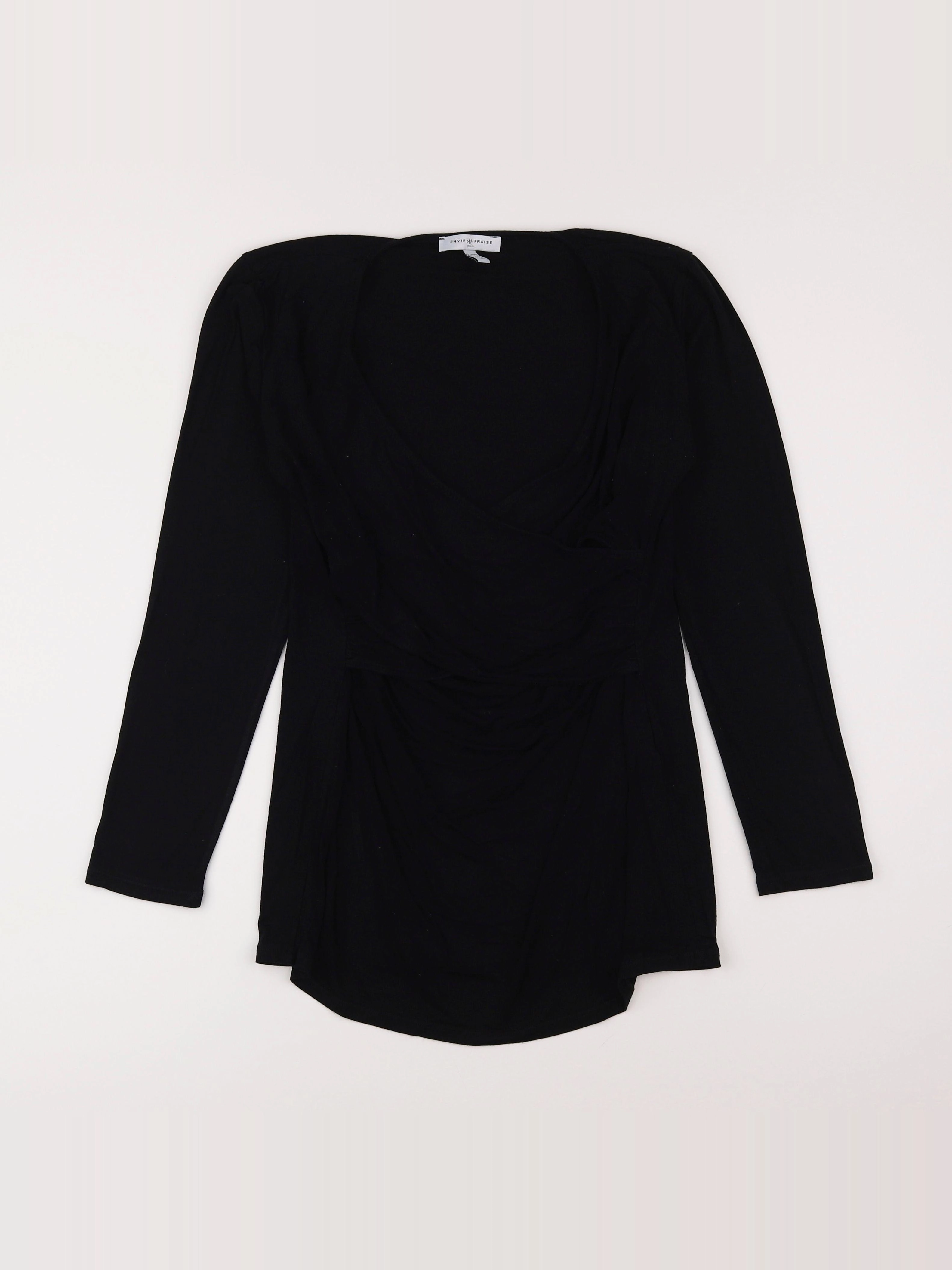 Envie de fraise - tee-shirt grossesse noir - 42 à 44