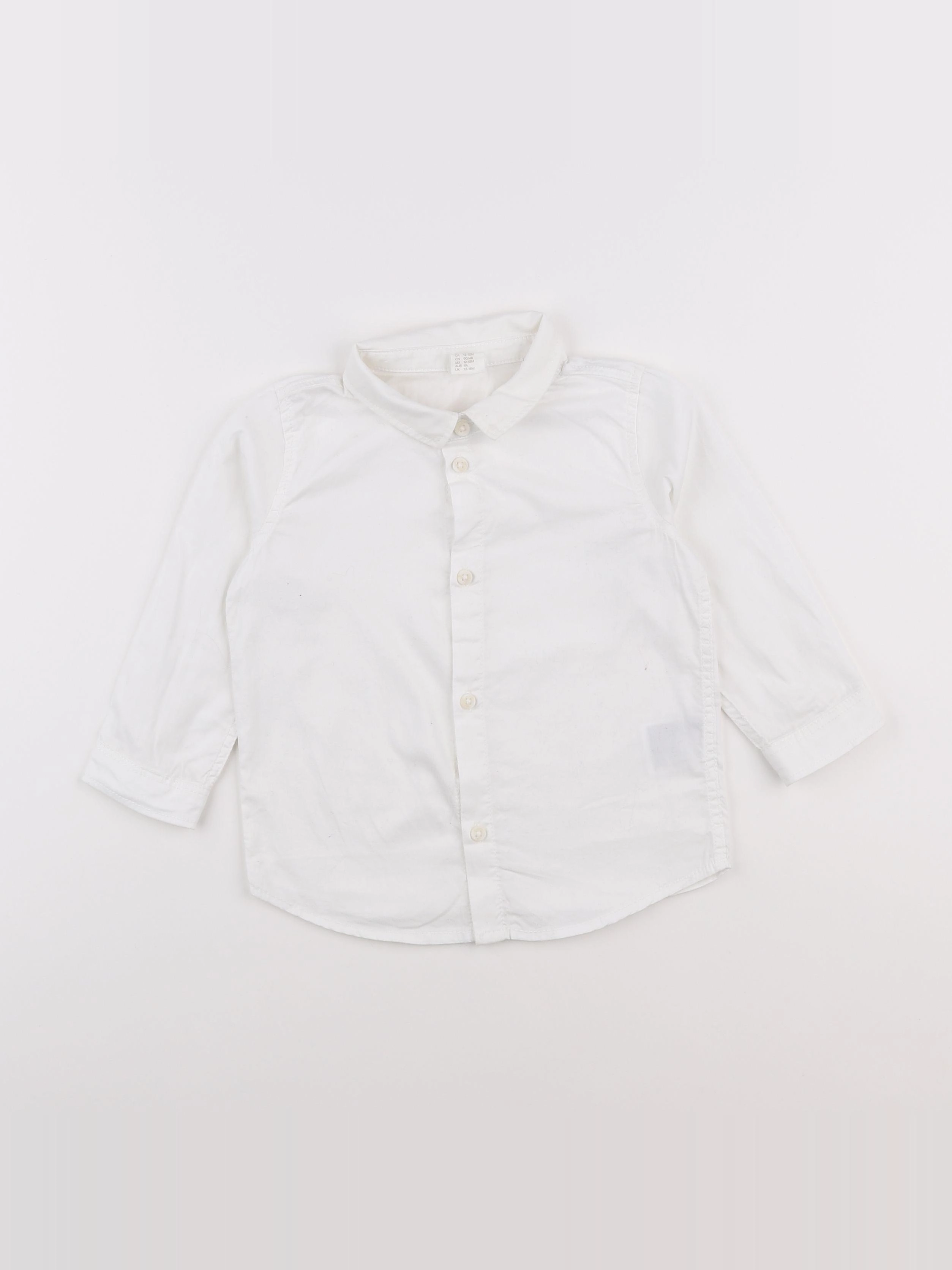 H&M - chemise blanc - 18 mois