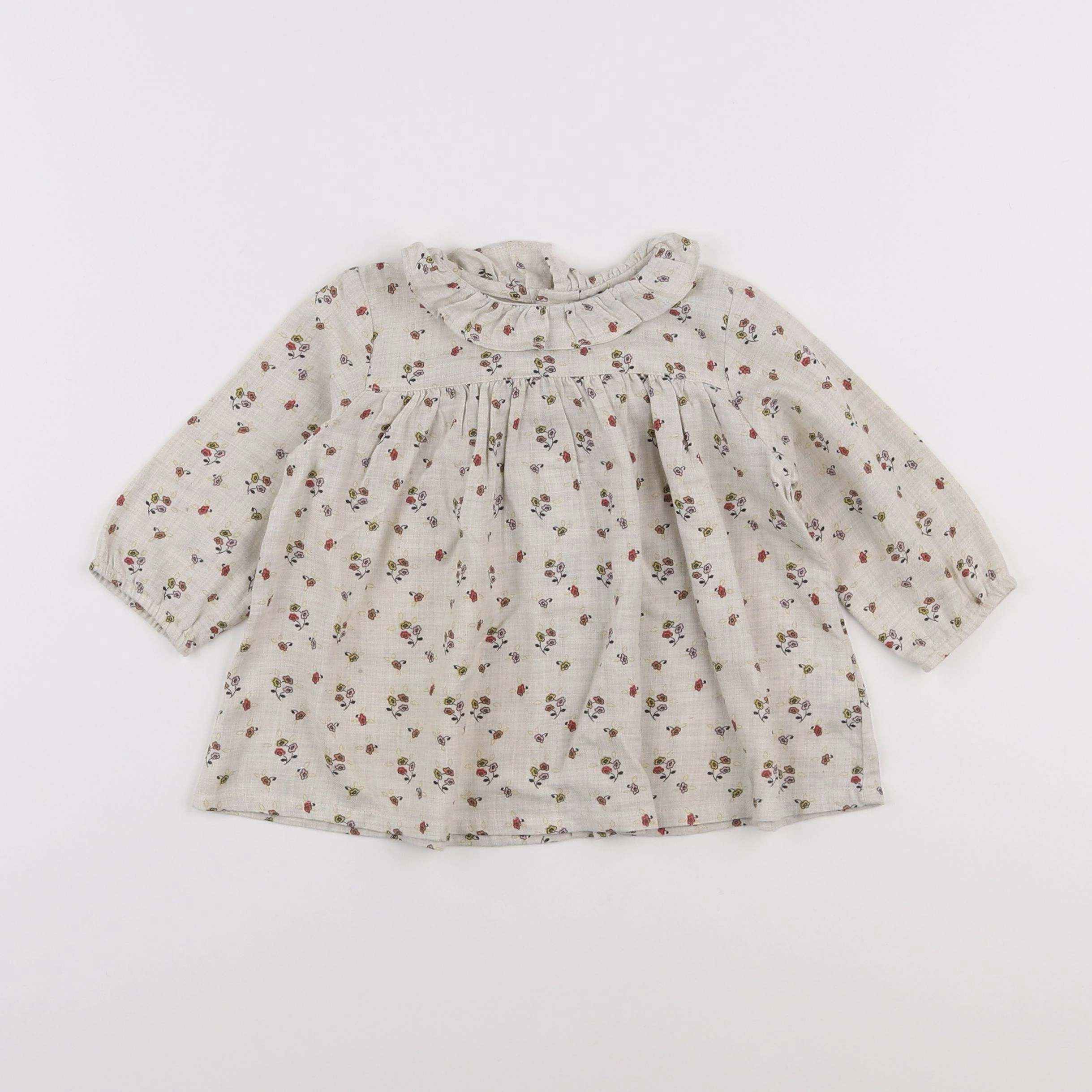 Boutchou - blouse beige - 12 mois