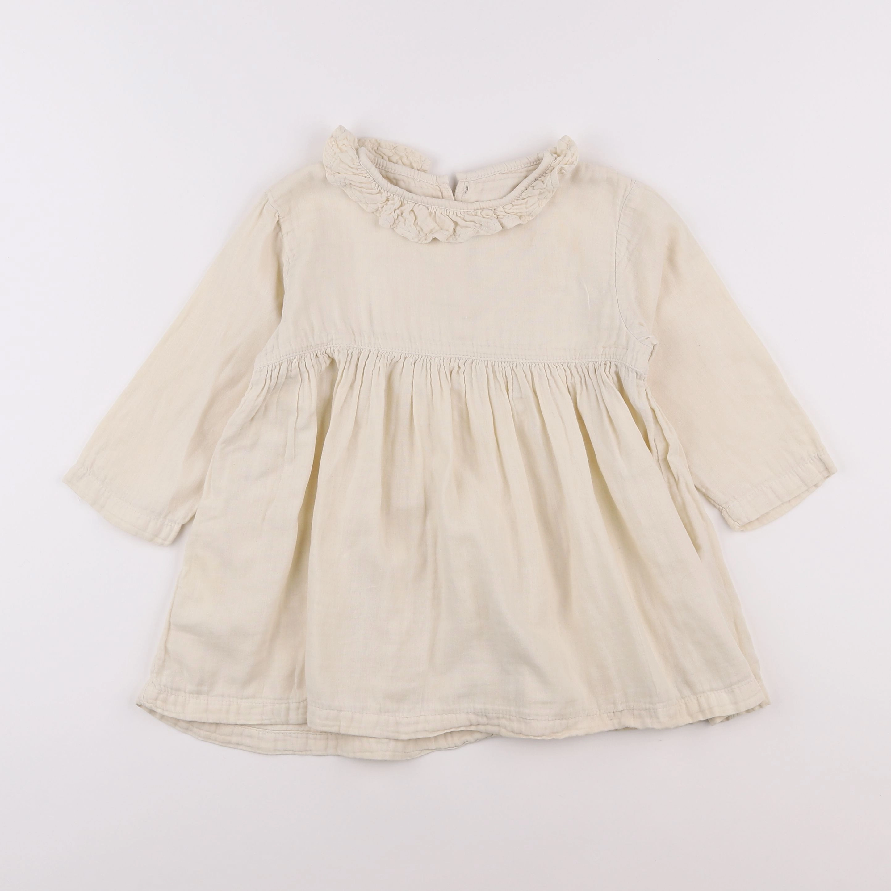 Poudre Organic - robe beige - 3 ans