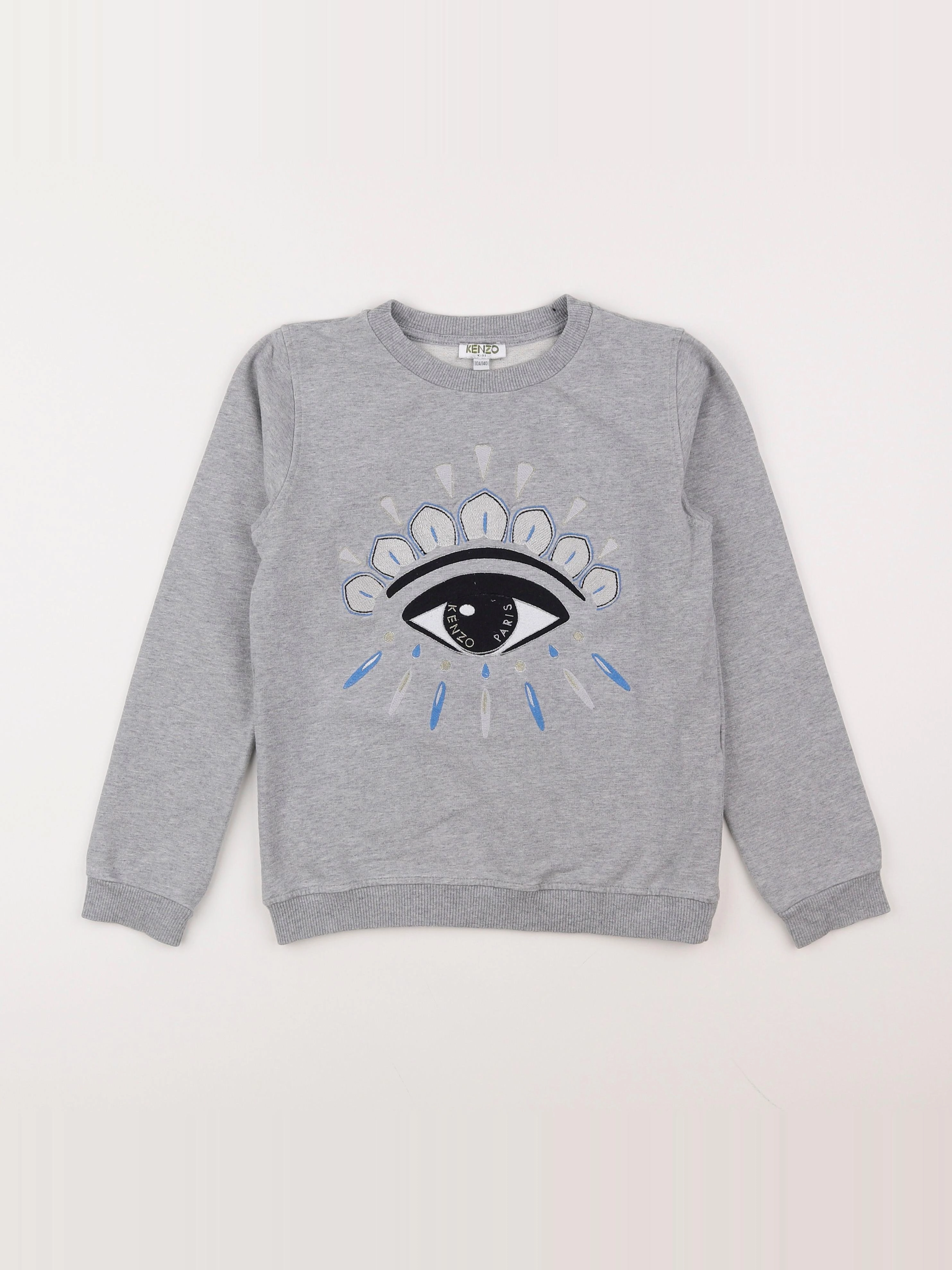 Kenzo - sweat gris - 10 ans