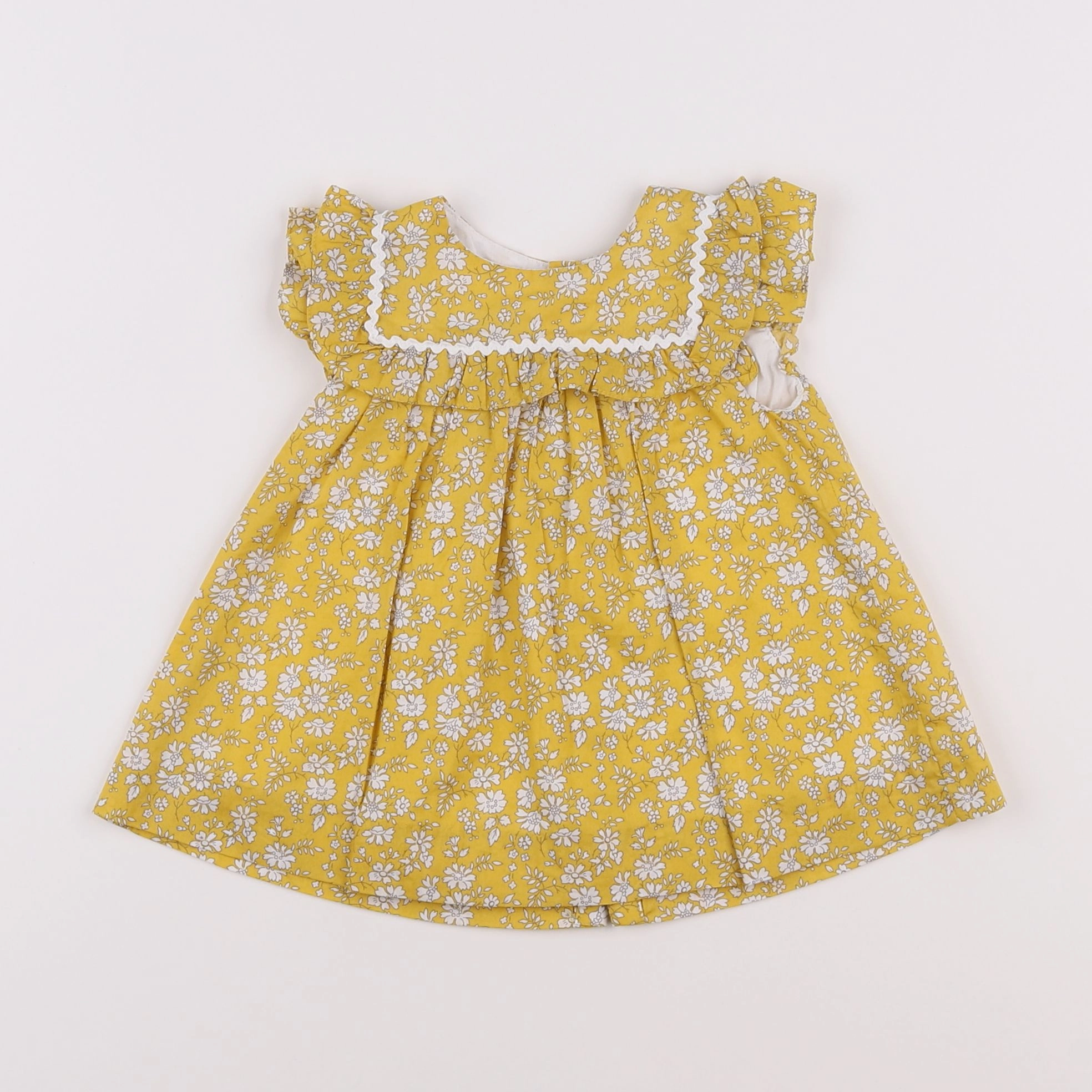 Jacadi - robe liberty jaune - 3 mois