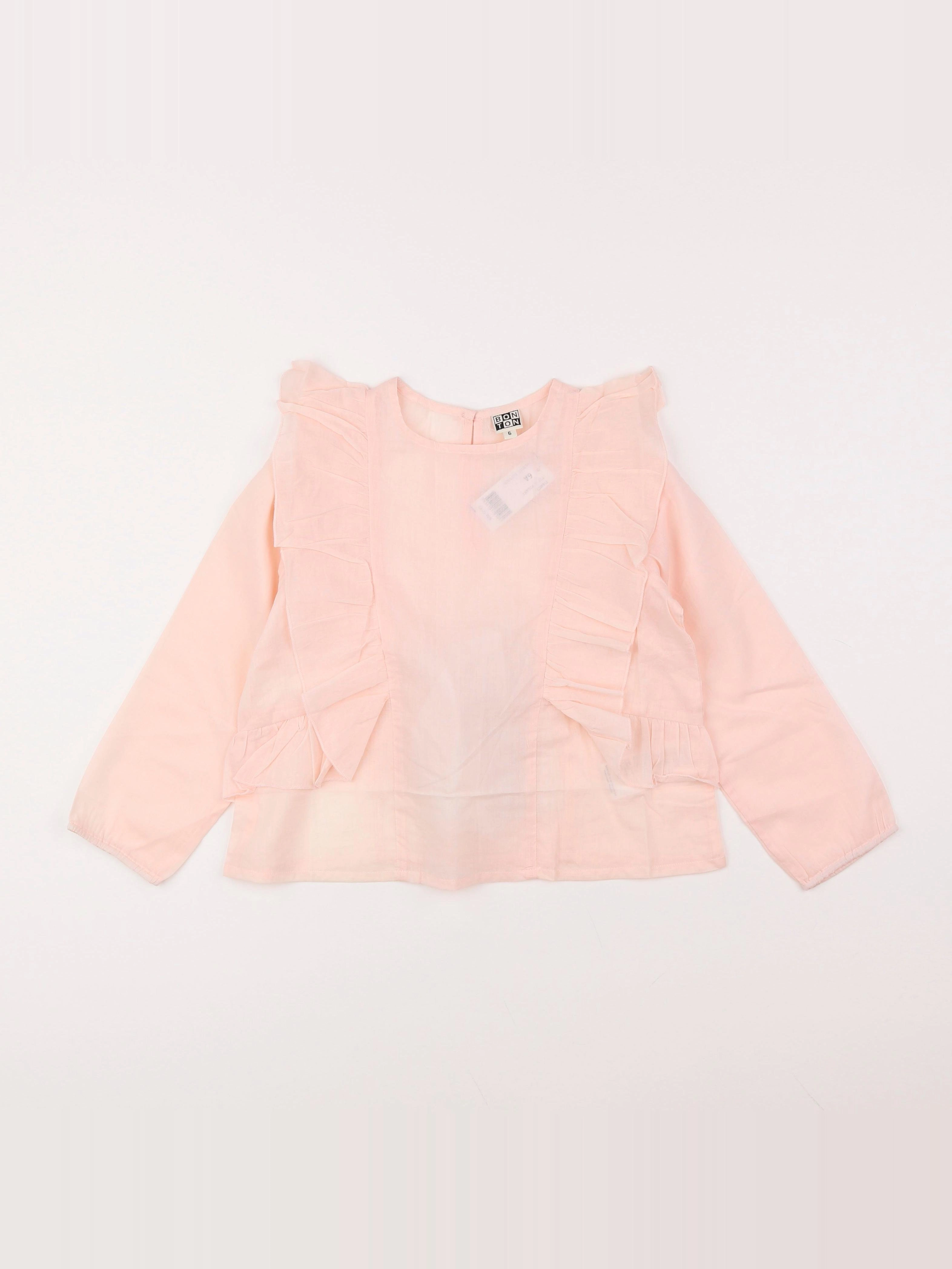 Bonton - blouse rose - 6 ans
