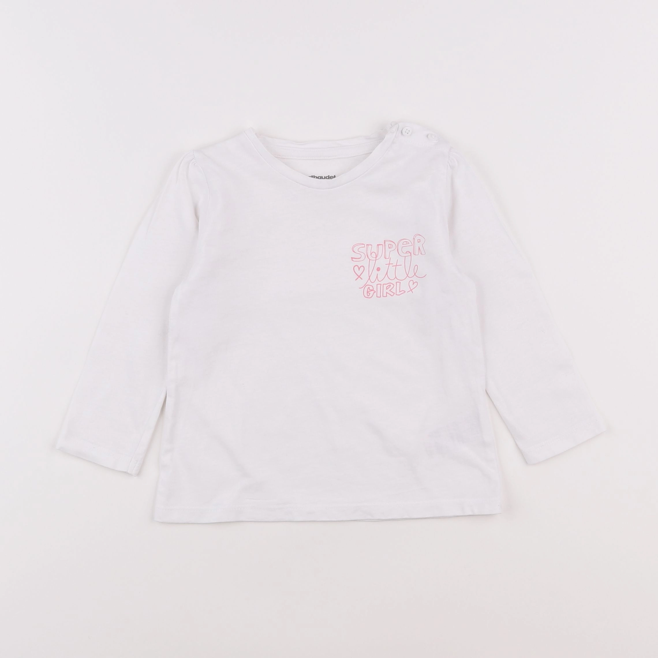 Vertbaudet - tee-shirt blanc - 18 mois