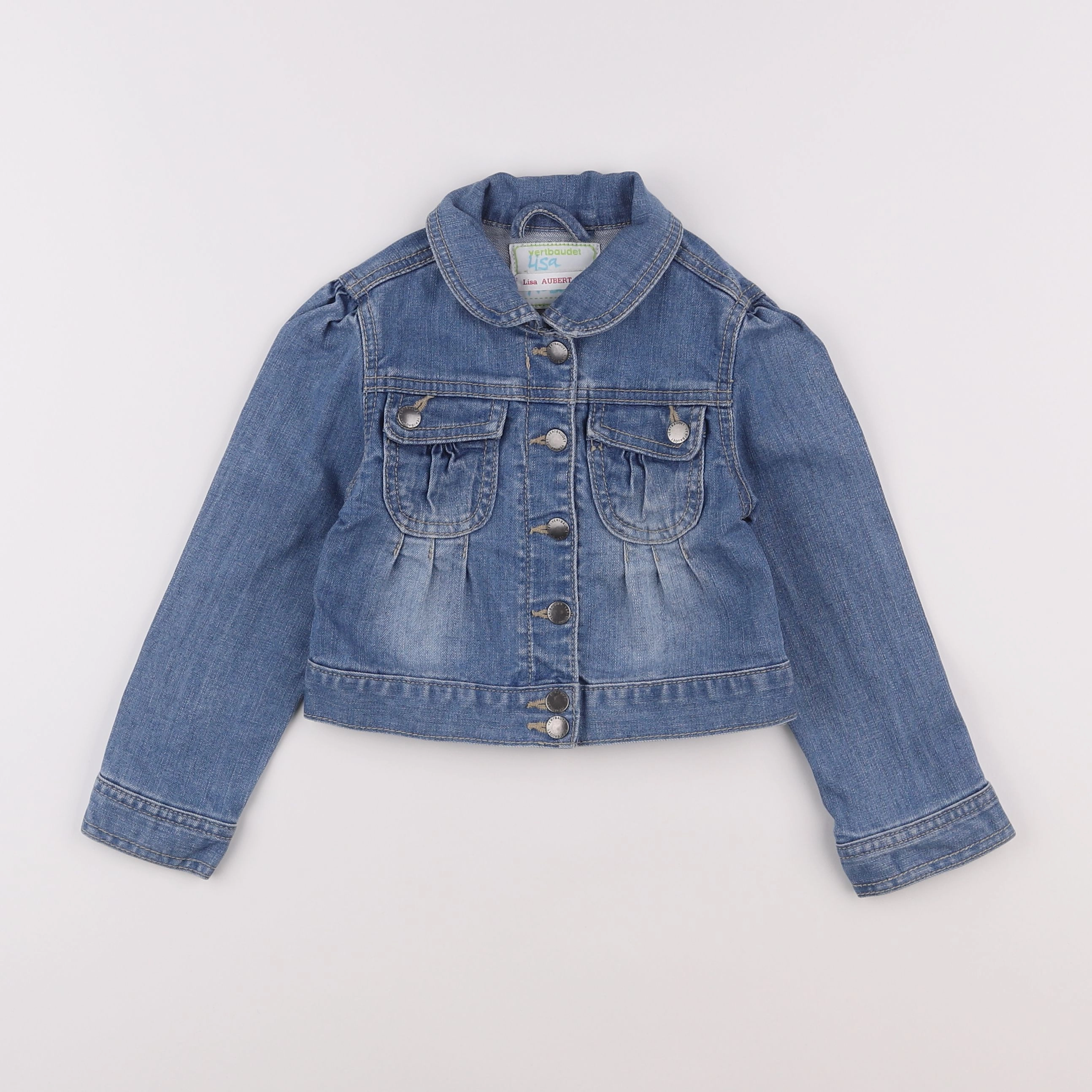 Vertbaudet - veste bleu - 4 ans