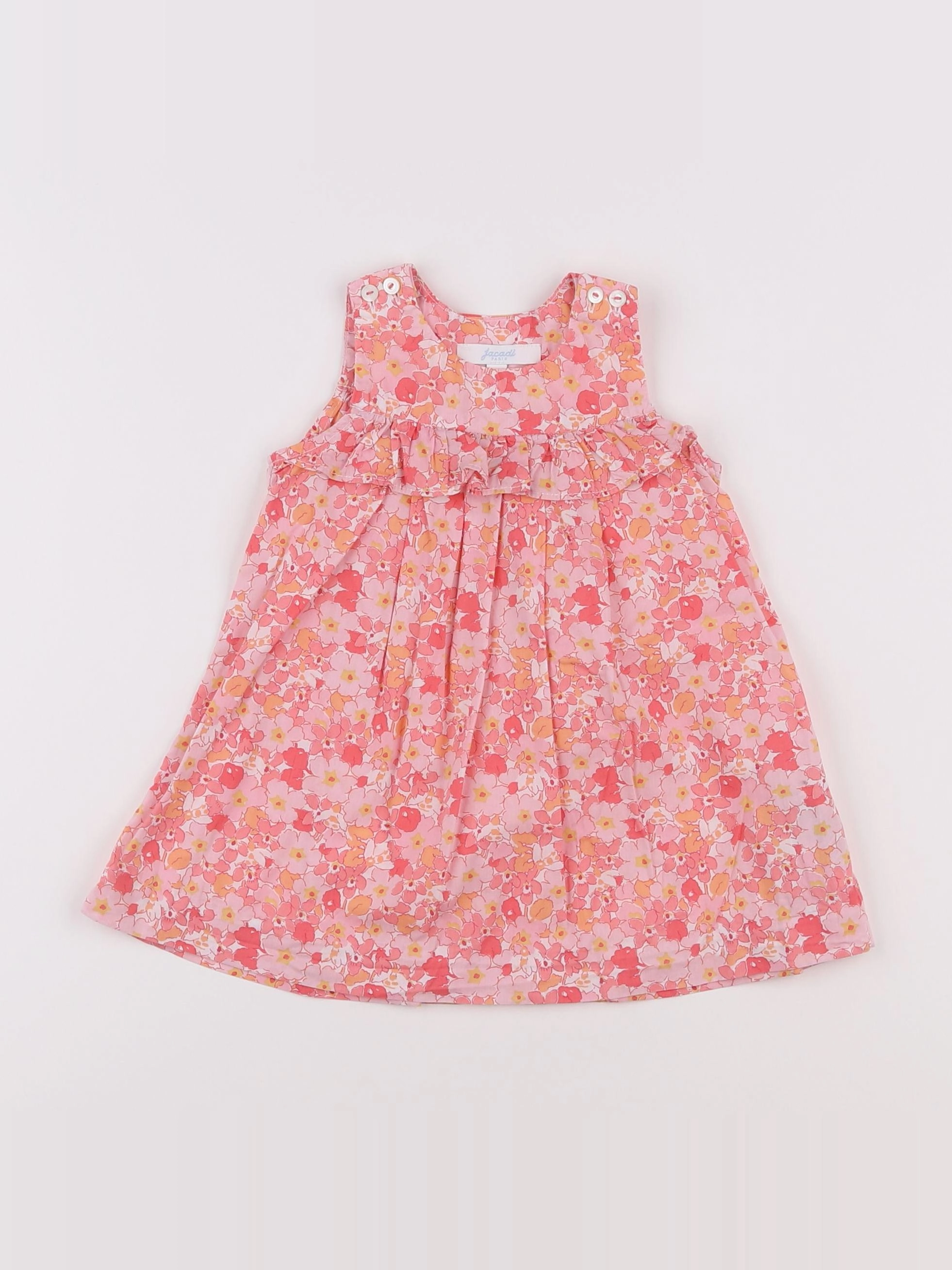 Jacadi - robe liberty rose - 6 mois