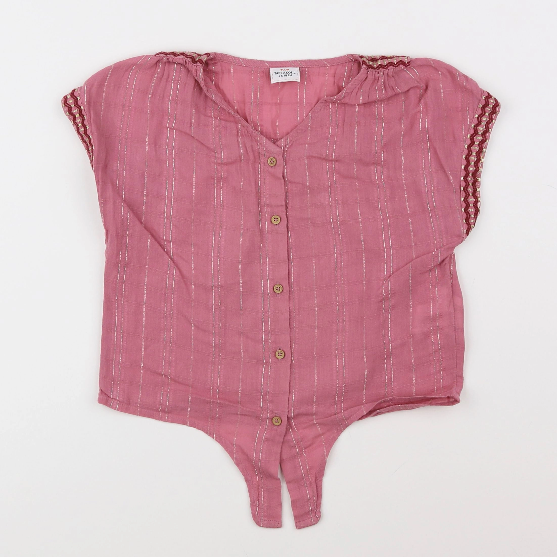 Tape à l'oeil - chemise rose - 6 ans