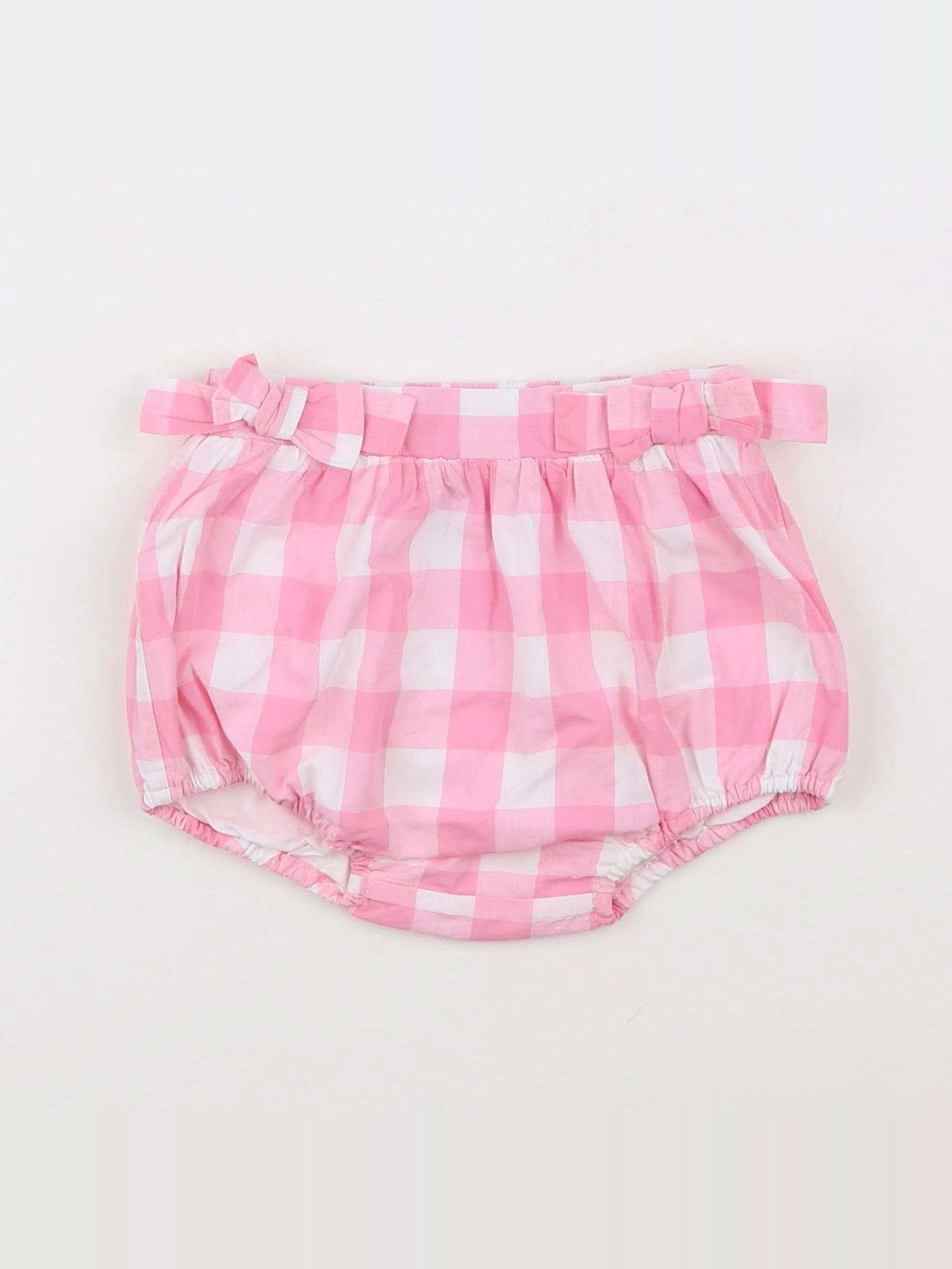 Jacadi - bloomer blanc, rose - 6 mois
