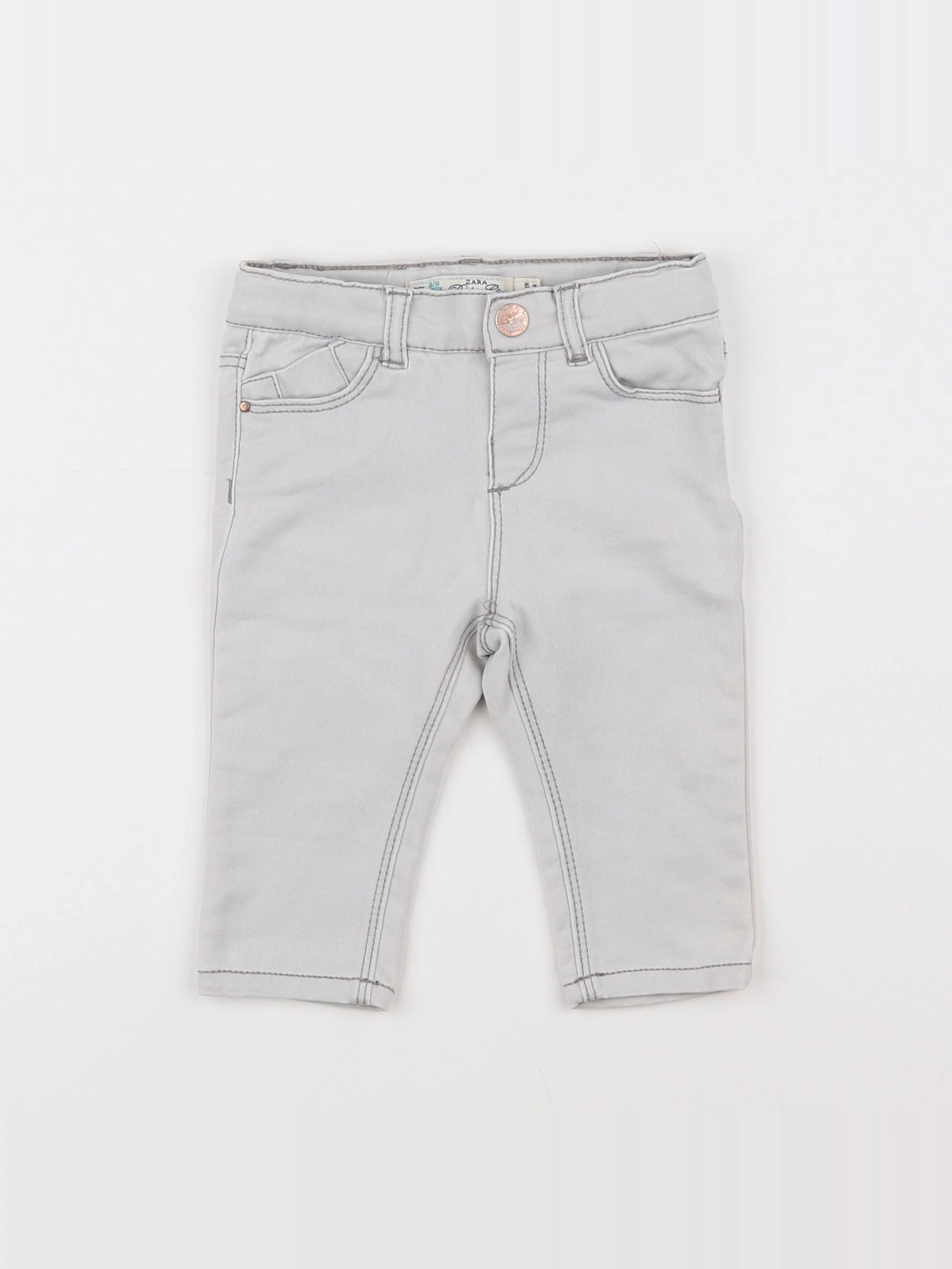 Zara - pantalon gris - 3/6 mois