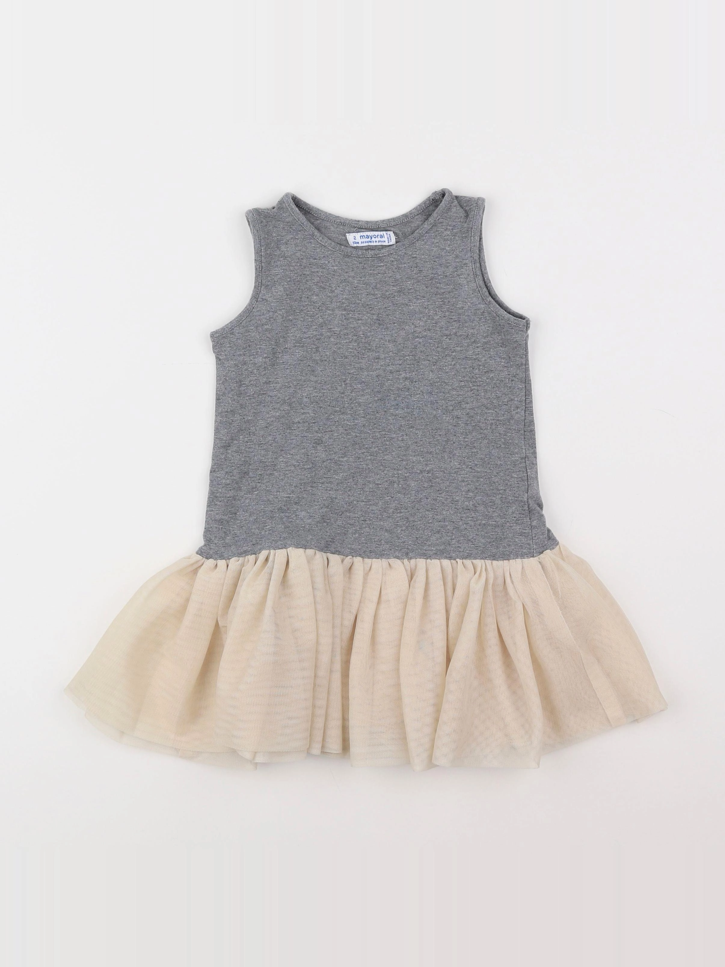 Mayoral - robe gris - 2 ans