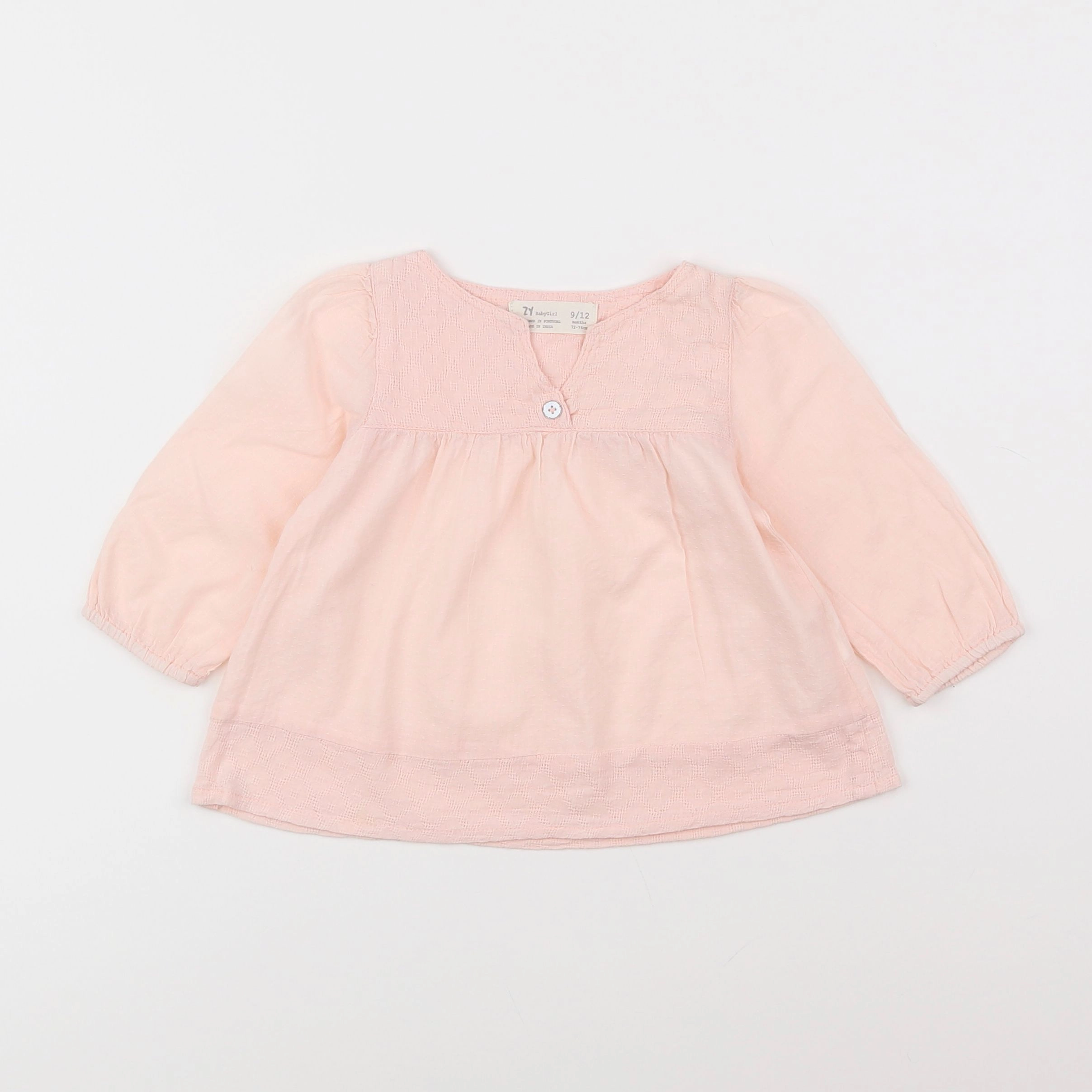 Zippy - blouse rose - 9/12 mois