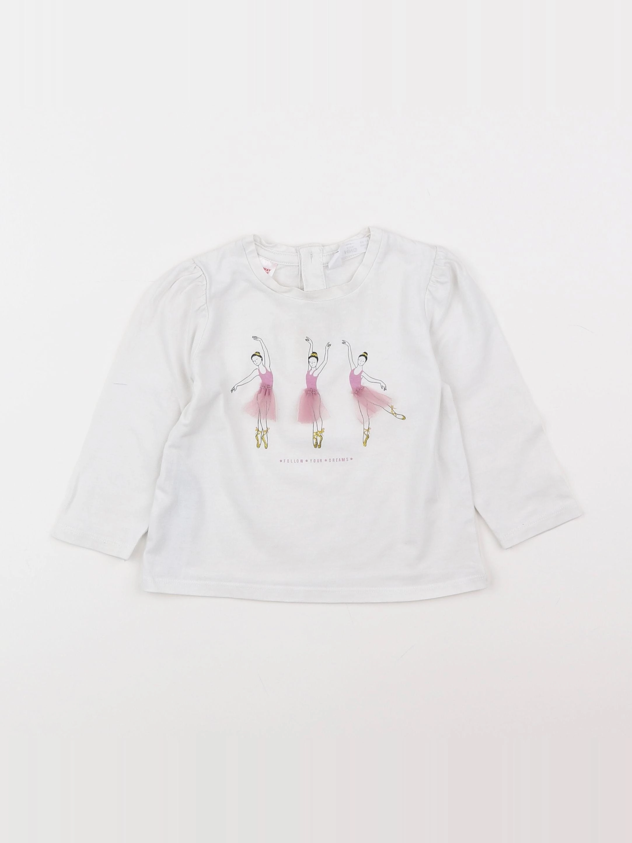 Mango - tee-shirt blanc - 9/12 mois