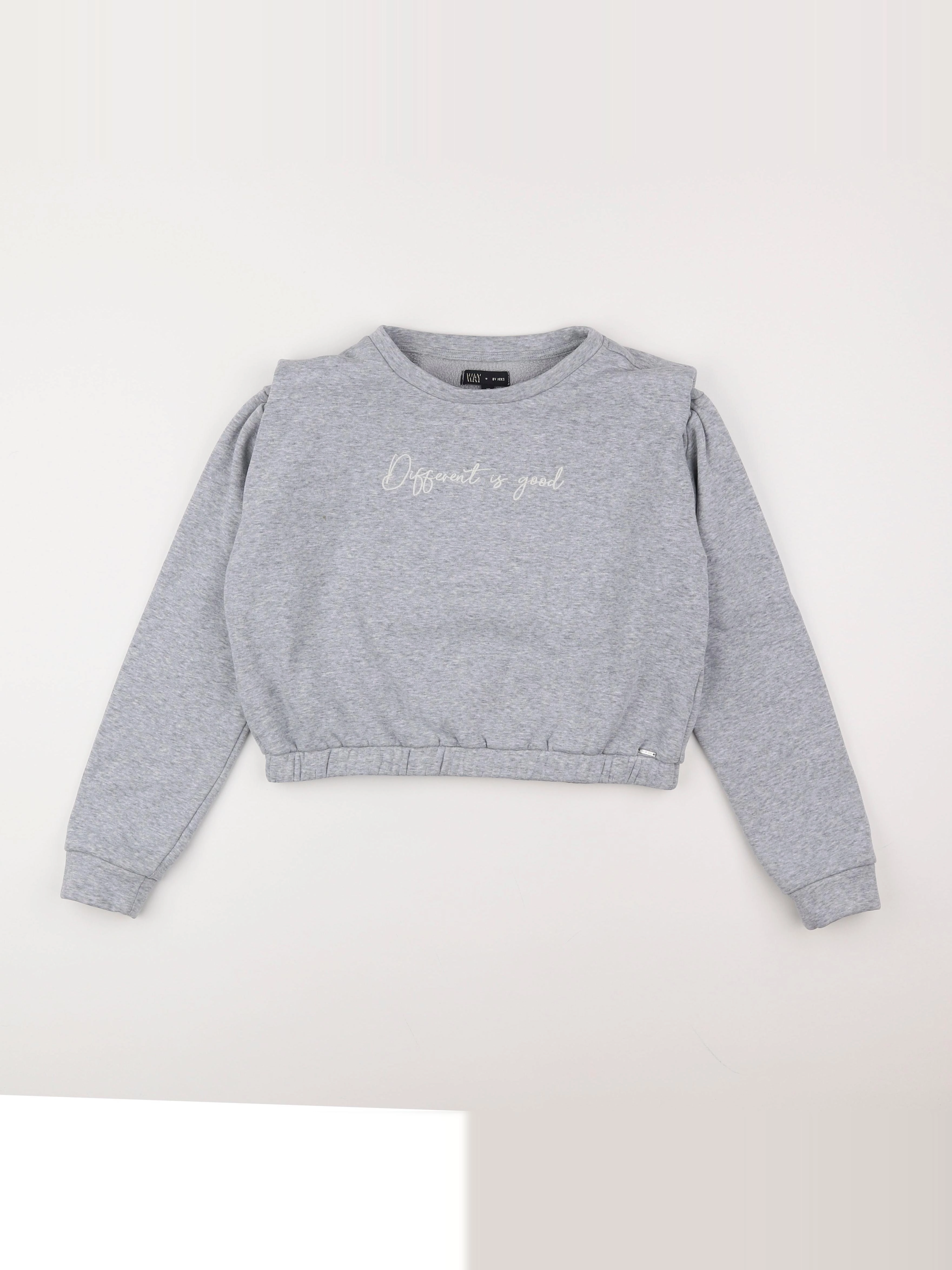 IKKS - sweat gris - 12 ans