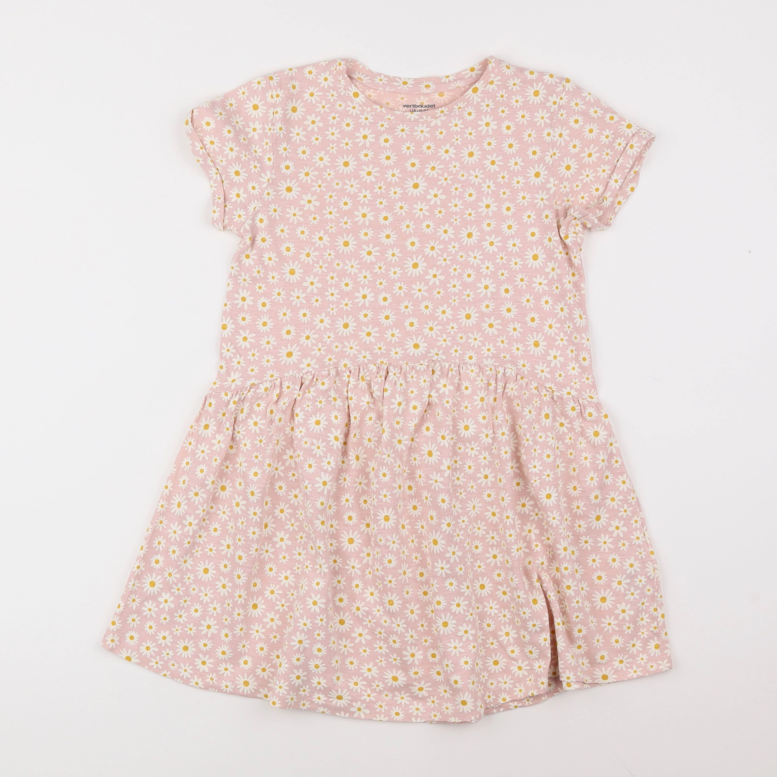 Vertbaudet - robe rose - 8 ans