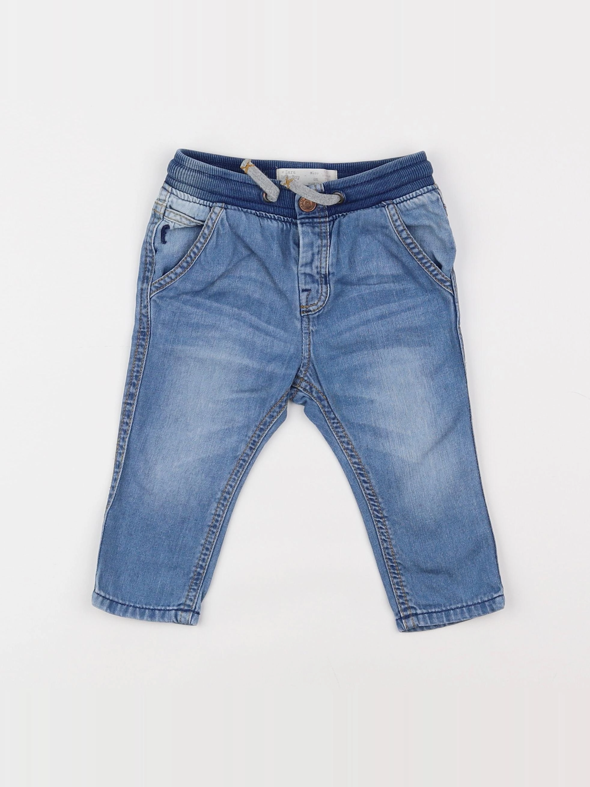 H&M - jean bleu - 6/9 mois