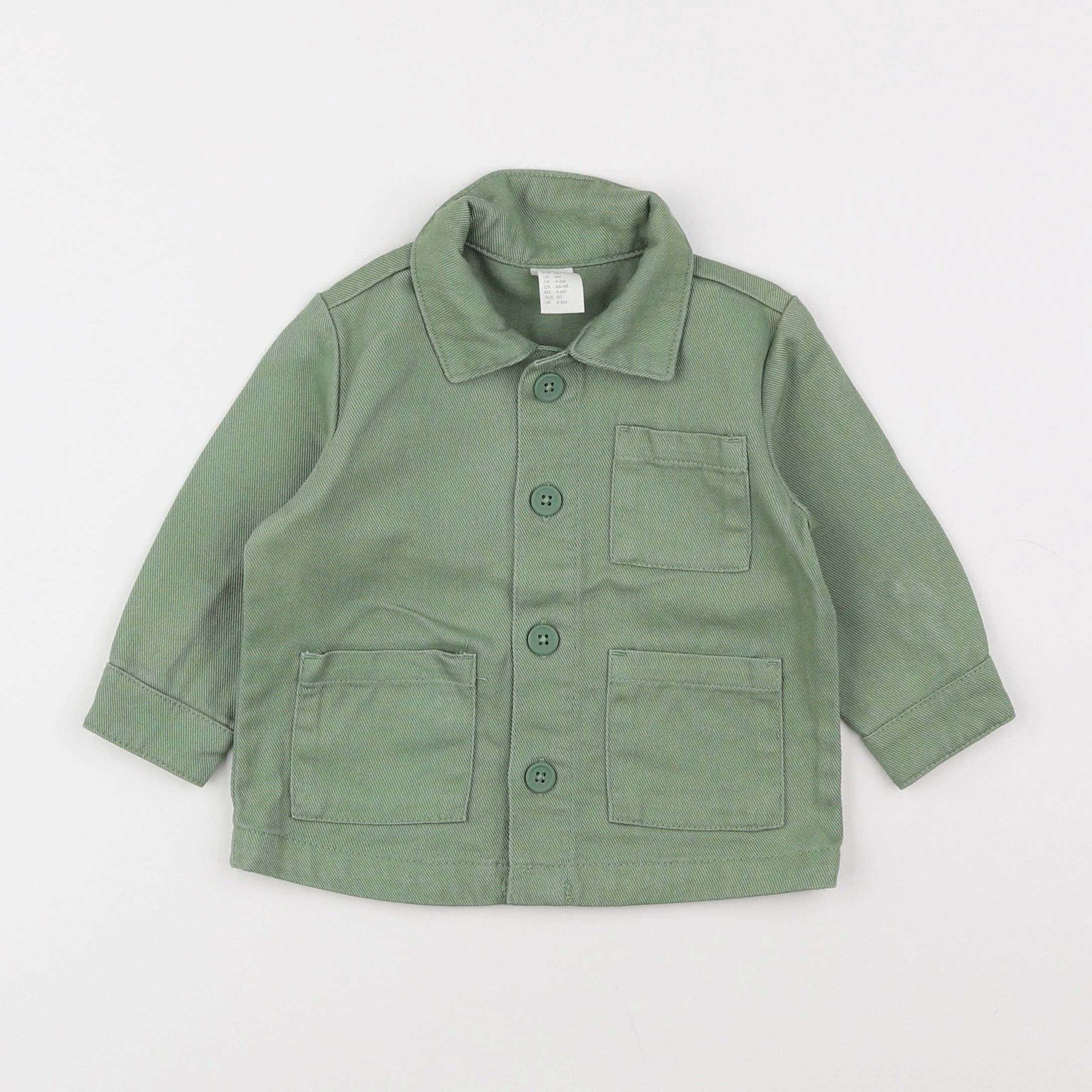H&M - chemise vert - 6 mois