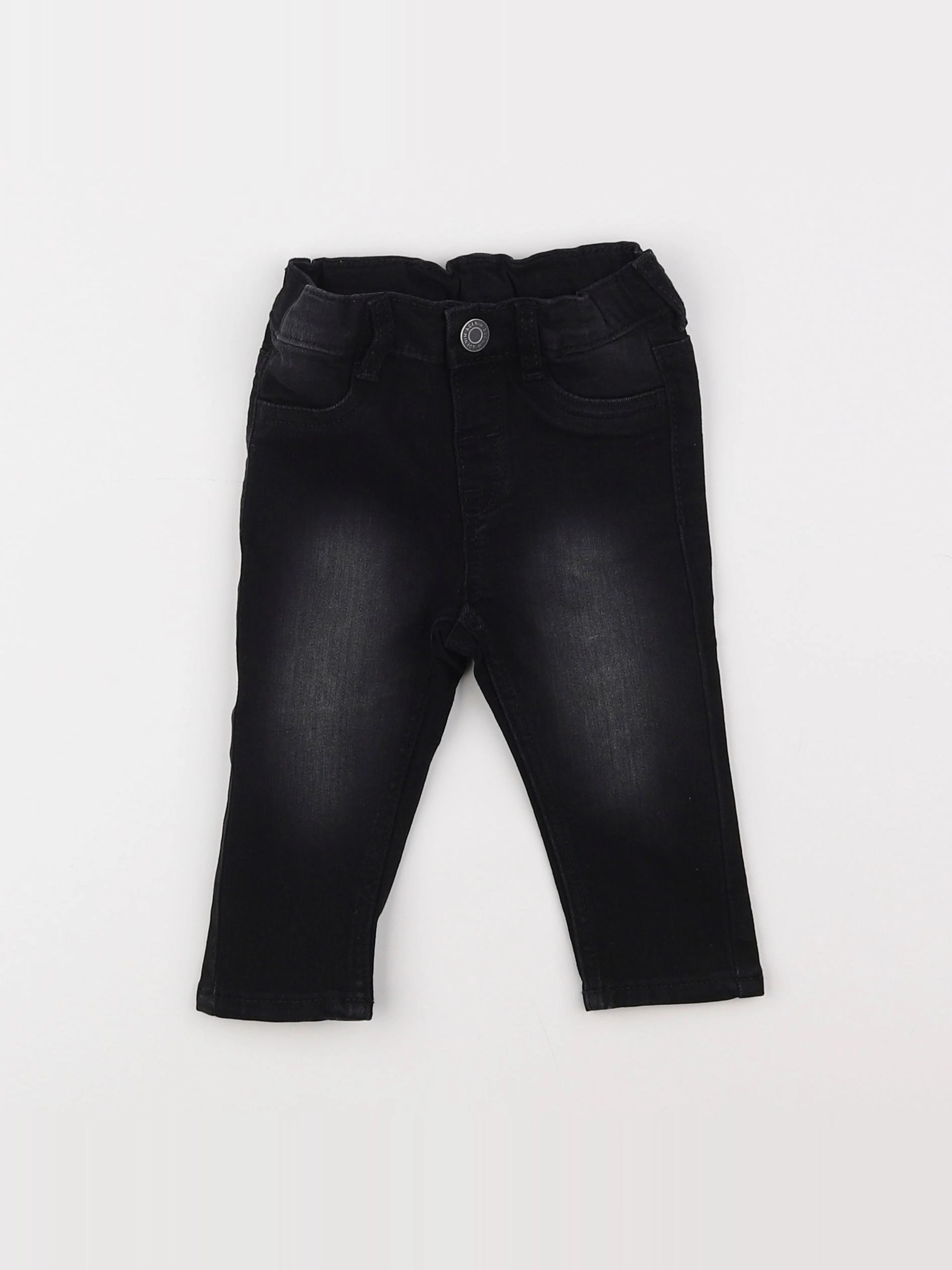 H&M - jean noir - 3/6 mois