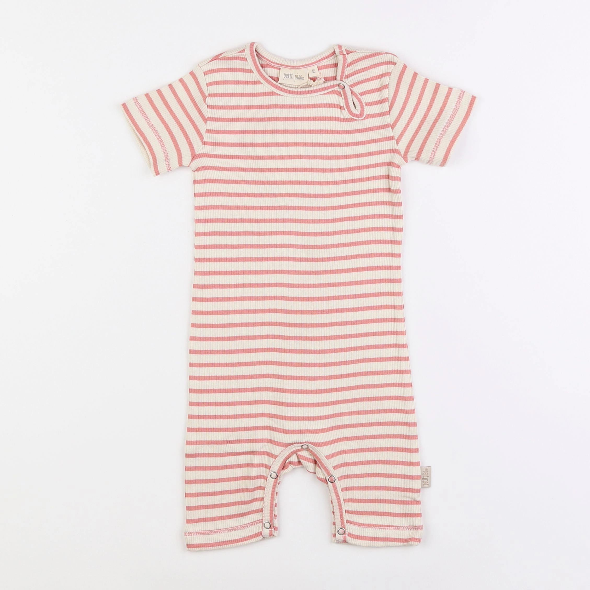 Petit Piao - pyjama coton rose - 12 mois