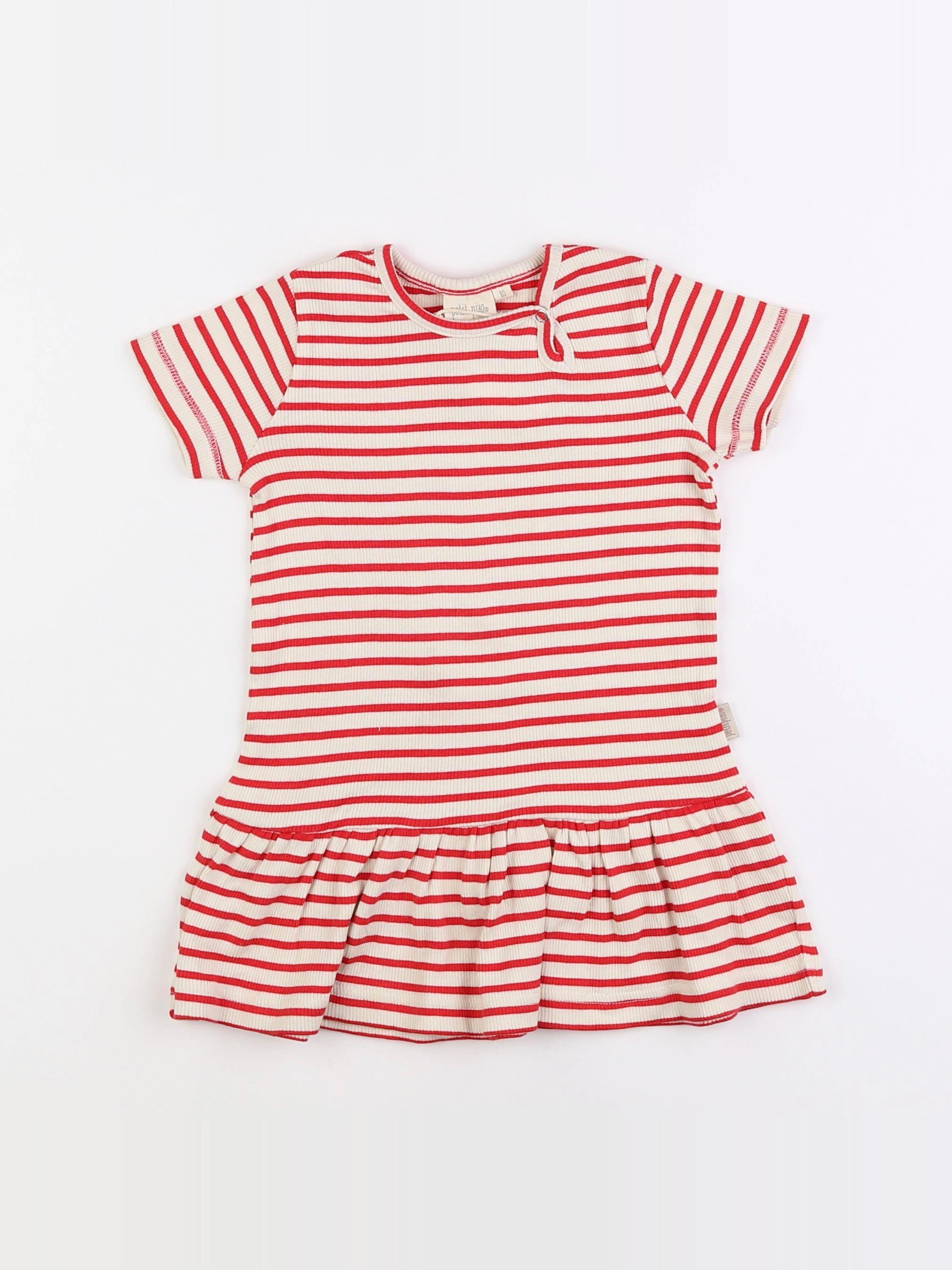 Petit Piao - robe rouge - 12 mois