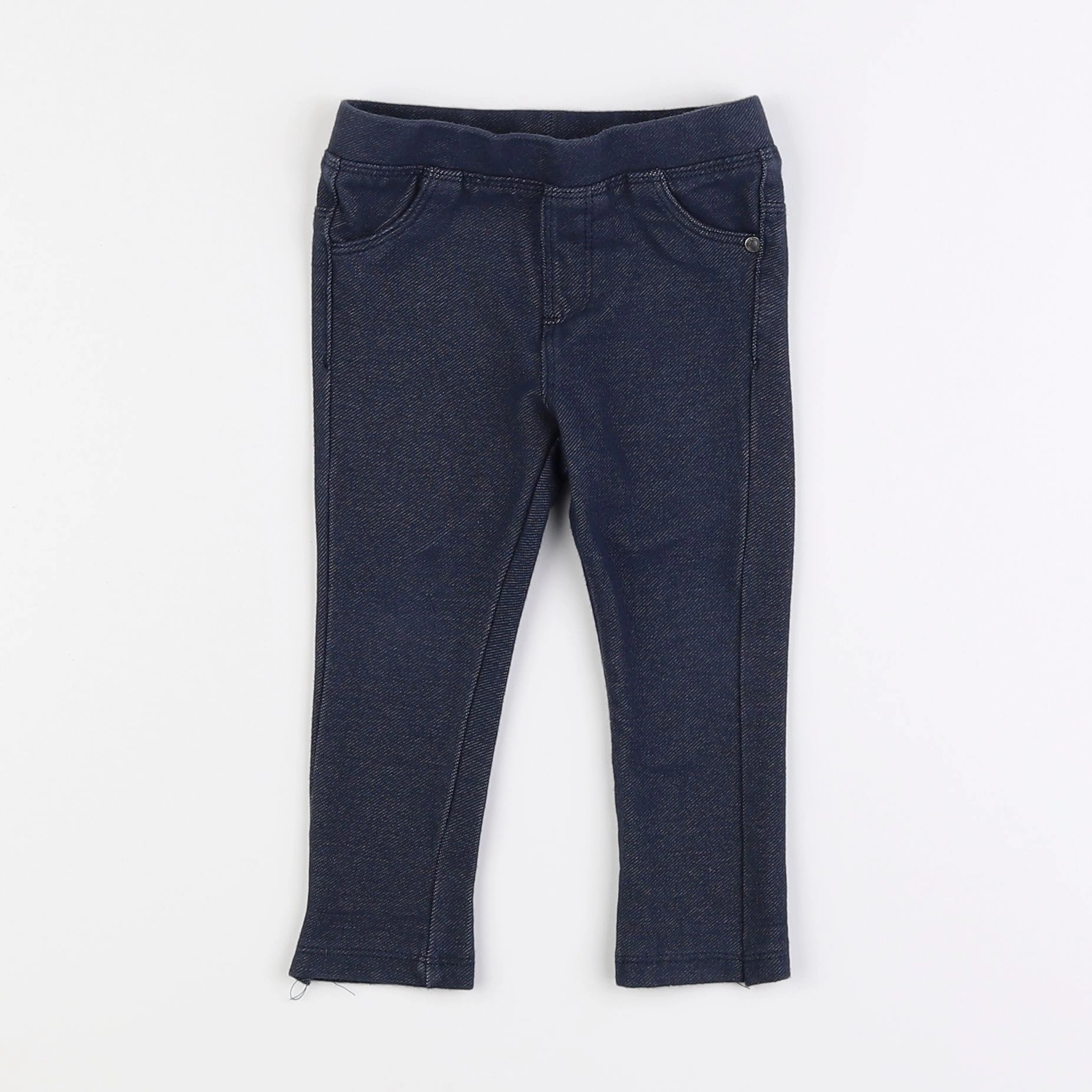 Vertbaudet - jegging bleu - 12 mois