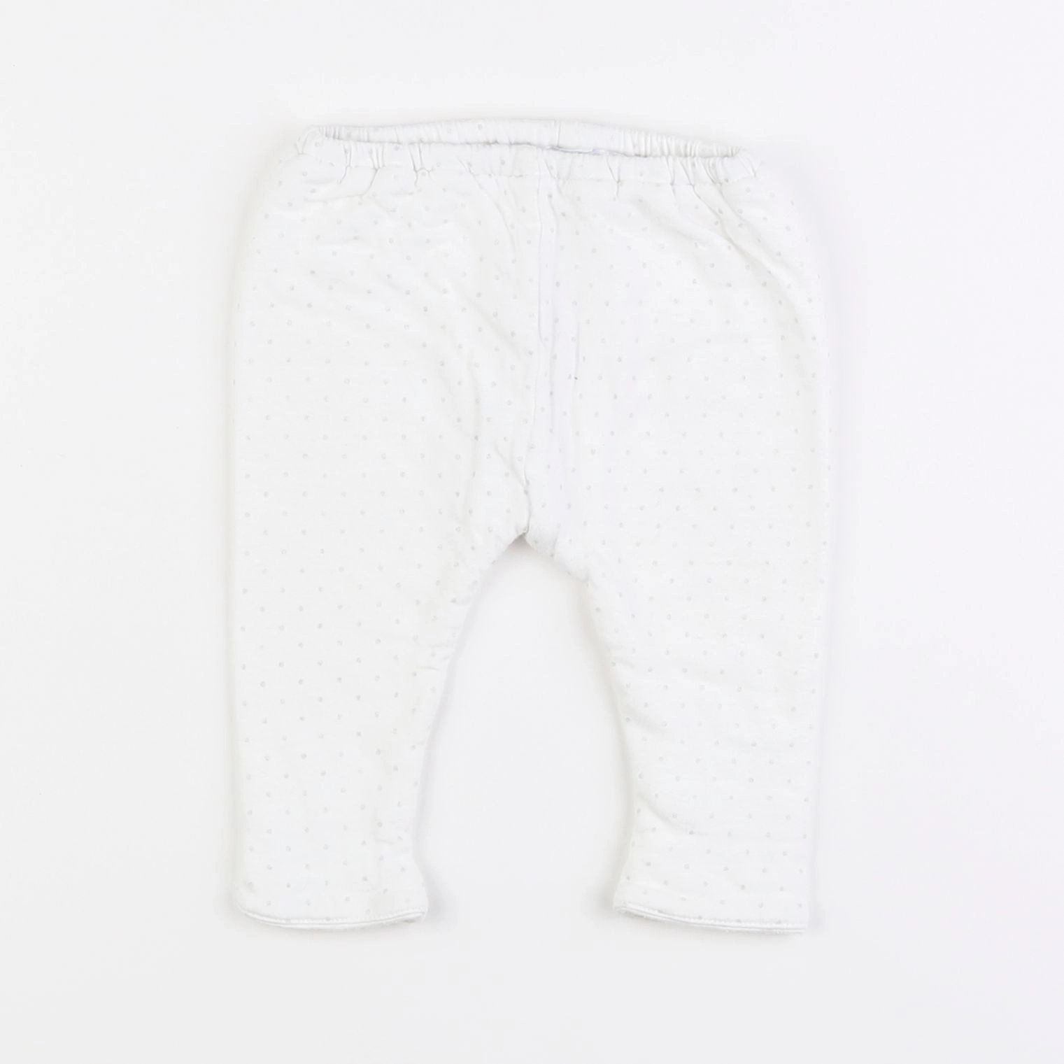 Jacadi - pantalon blanc, argent - 3 mois