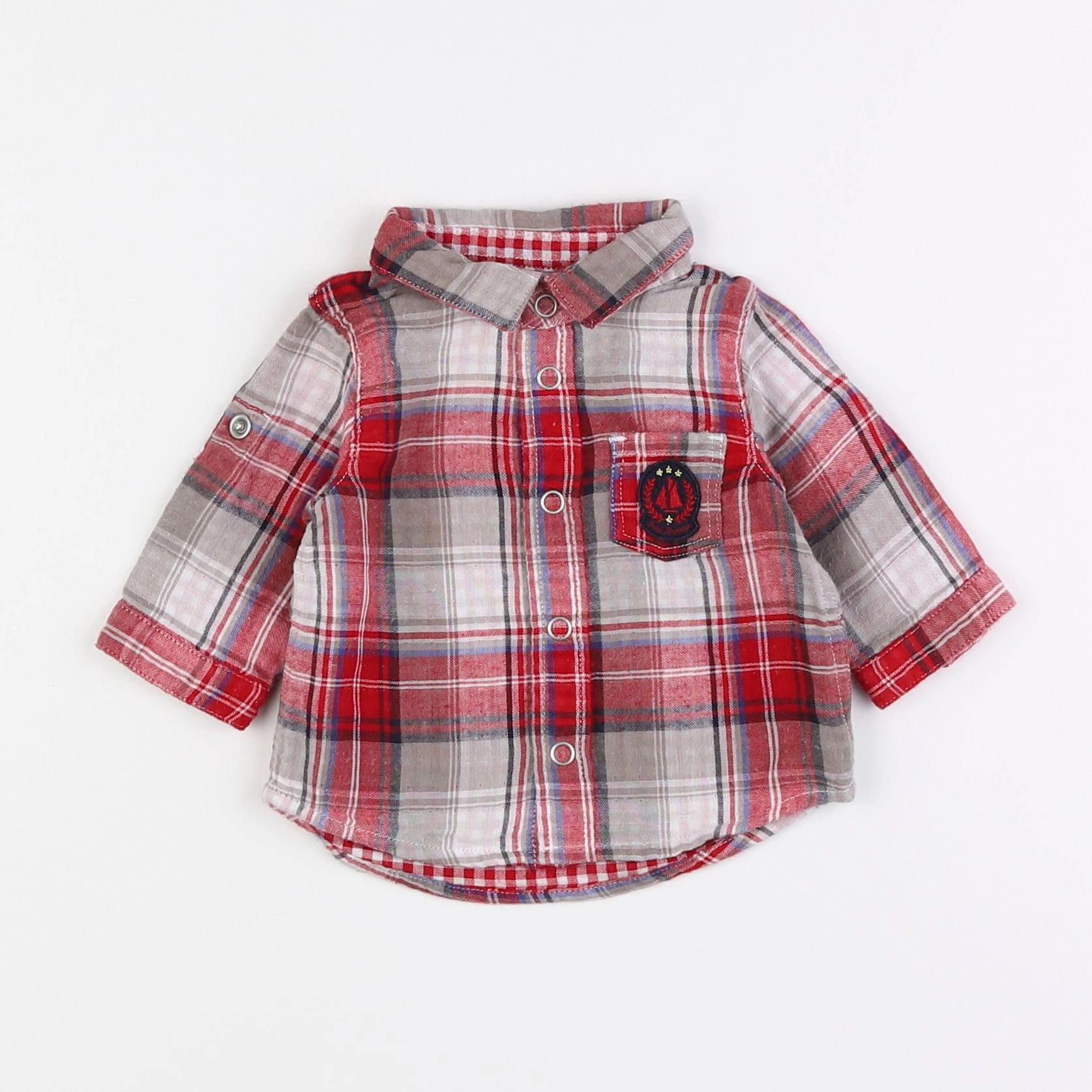 Petit Bateau - chemise multicolore - 3 mois