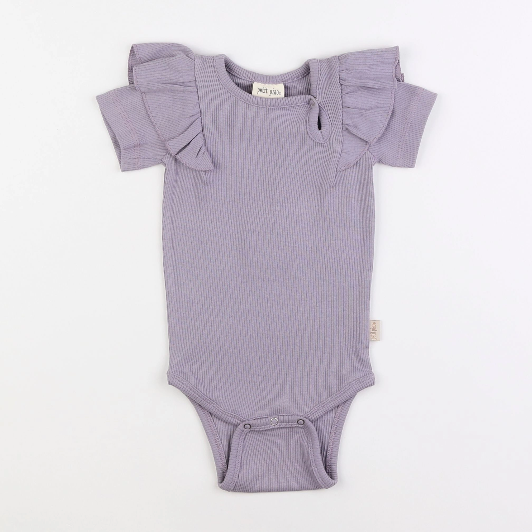 Petit Piao - body violet - 12 mois