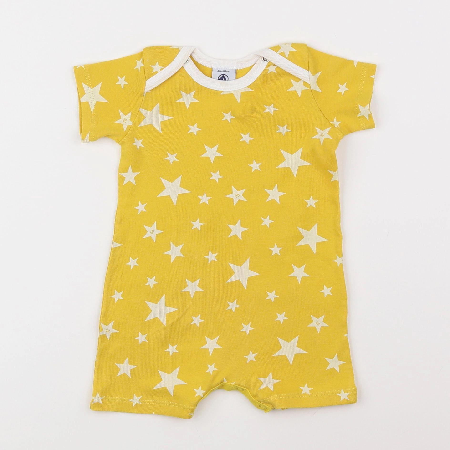 Petit Bateau - combinaison jaune - 3 mois