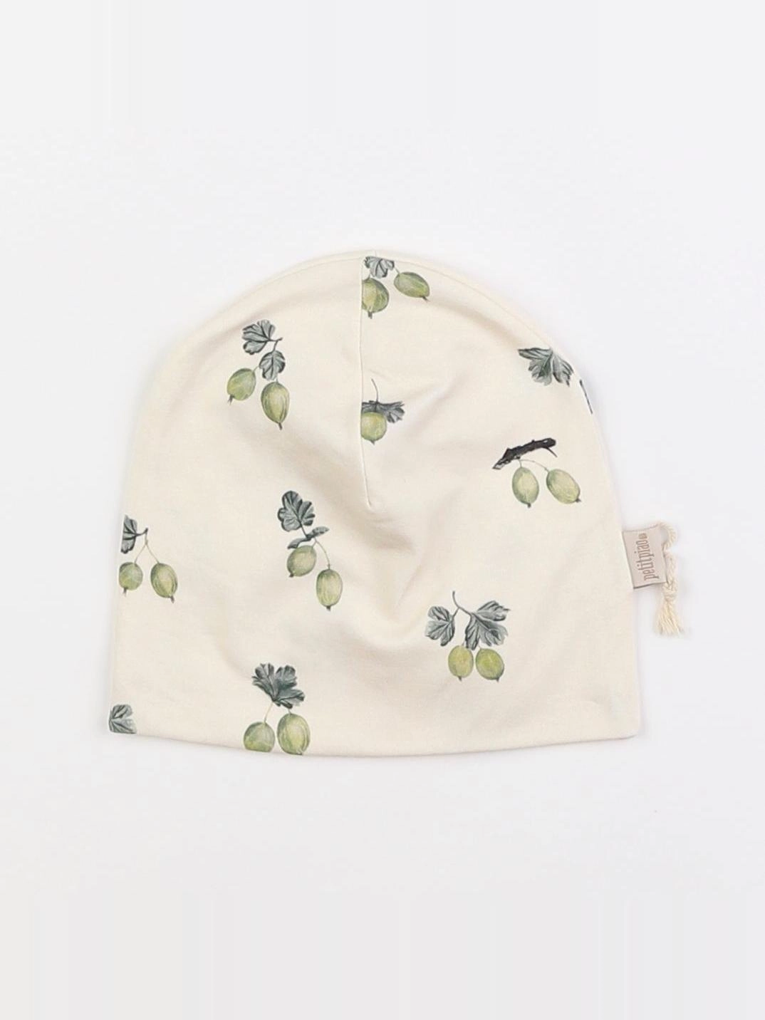 Petit Piao - bonnet beige, vert - 6/12 mois