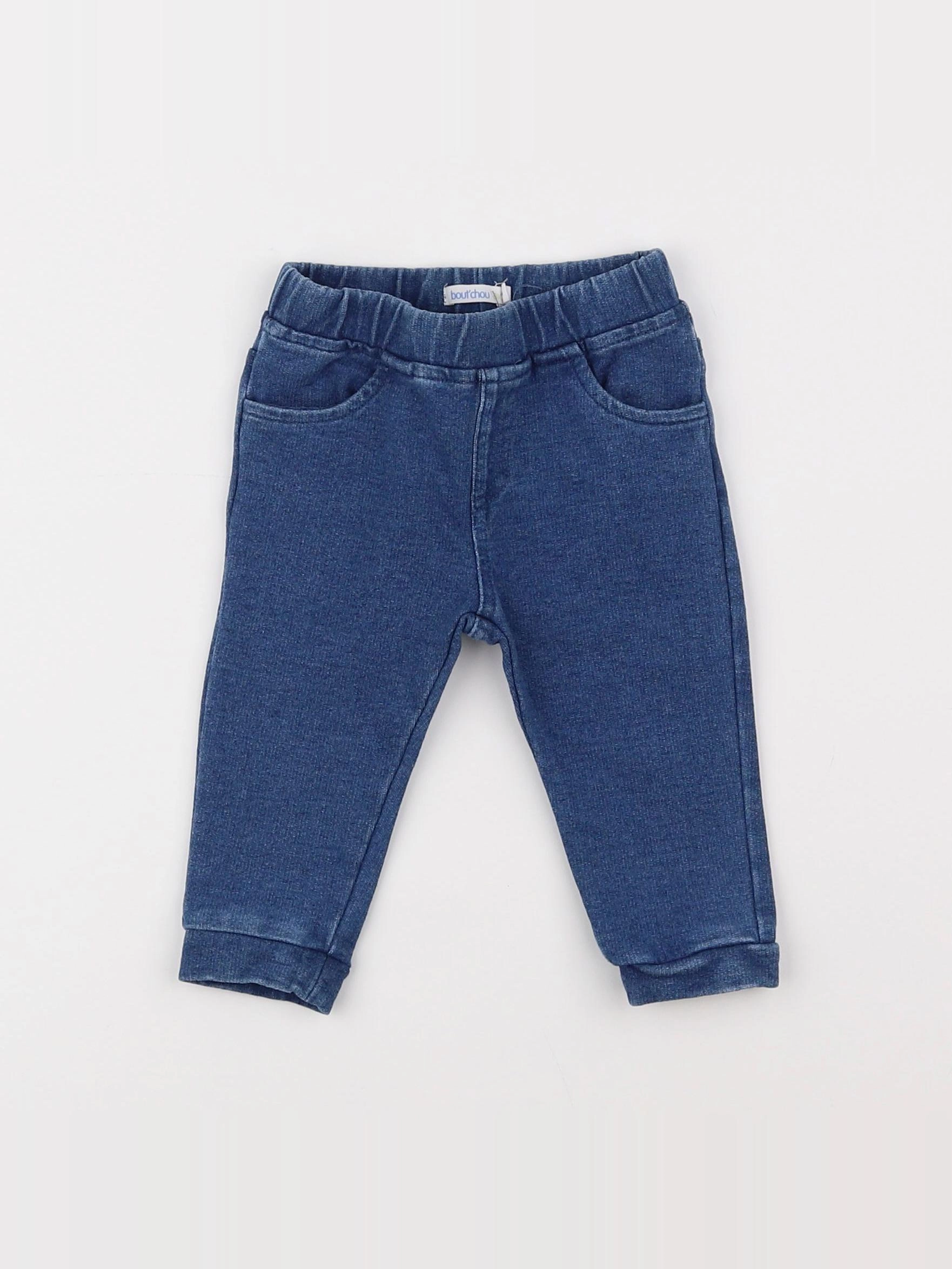 Boutchou - pantalon bleu - 6 mois