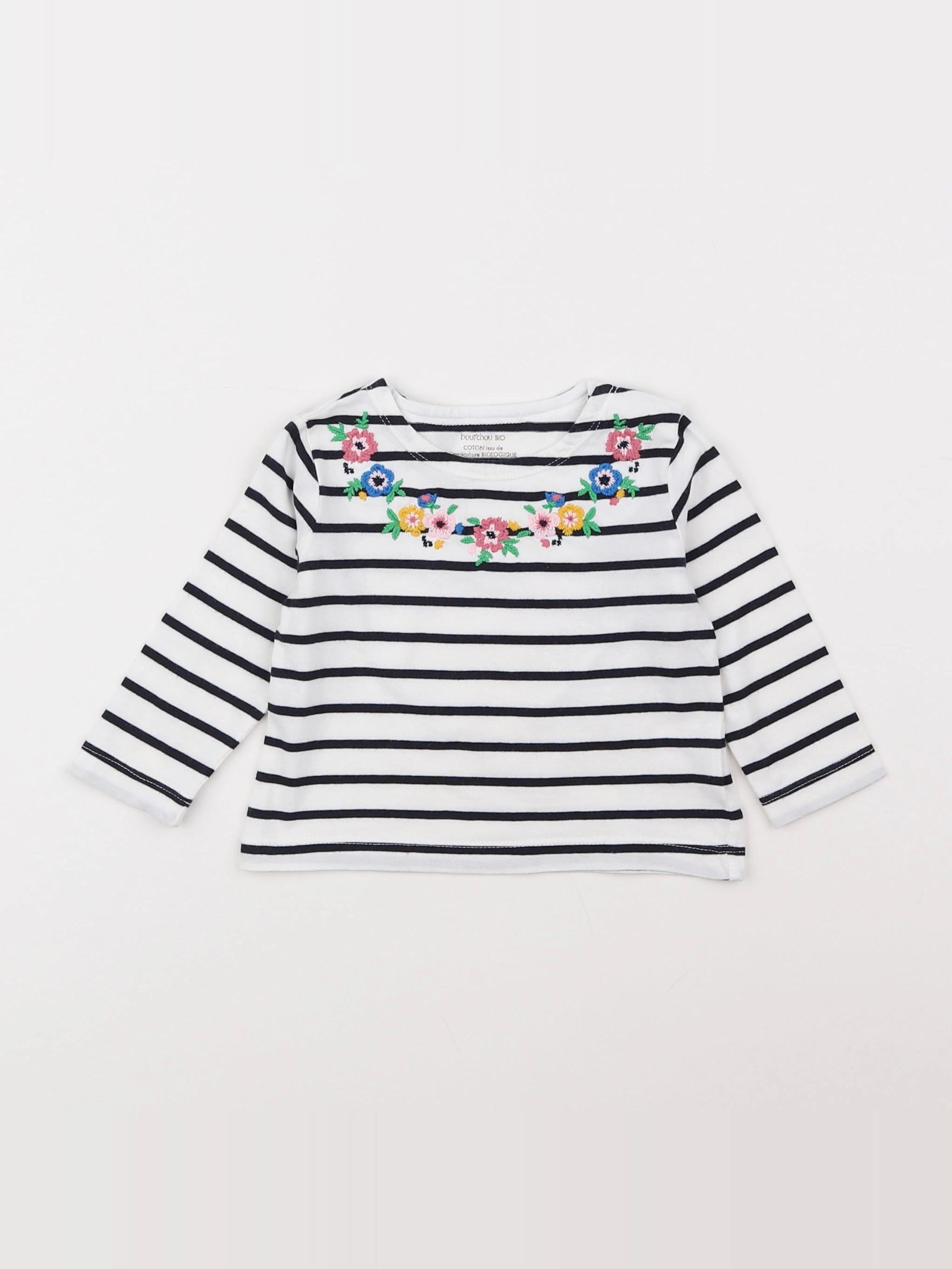 Boutchou - tee-shirt bleu - 6 mois