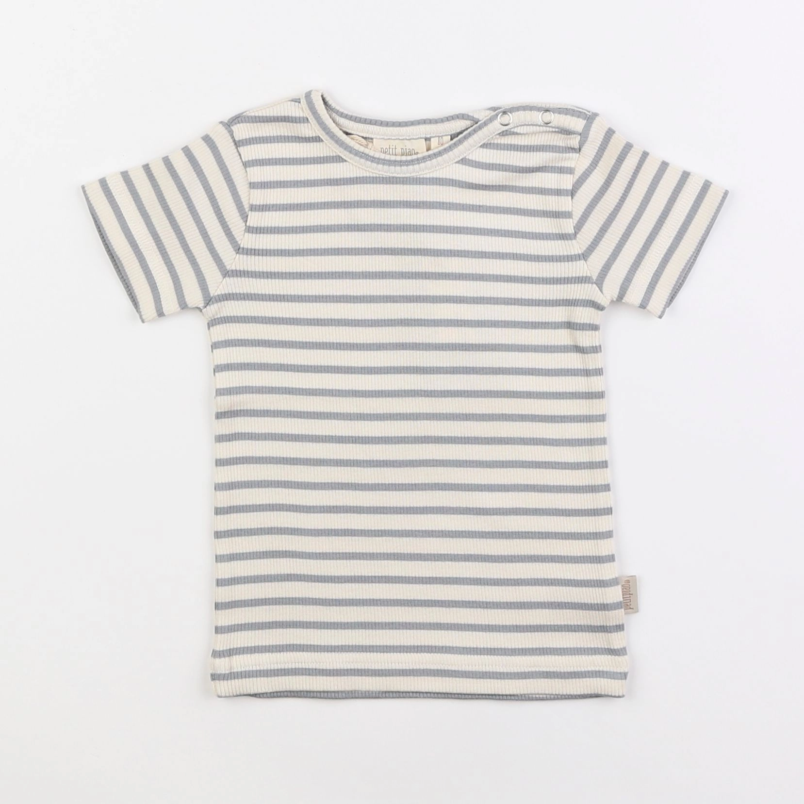 Petit Piao - tee-shirt bleu - 12 mois