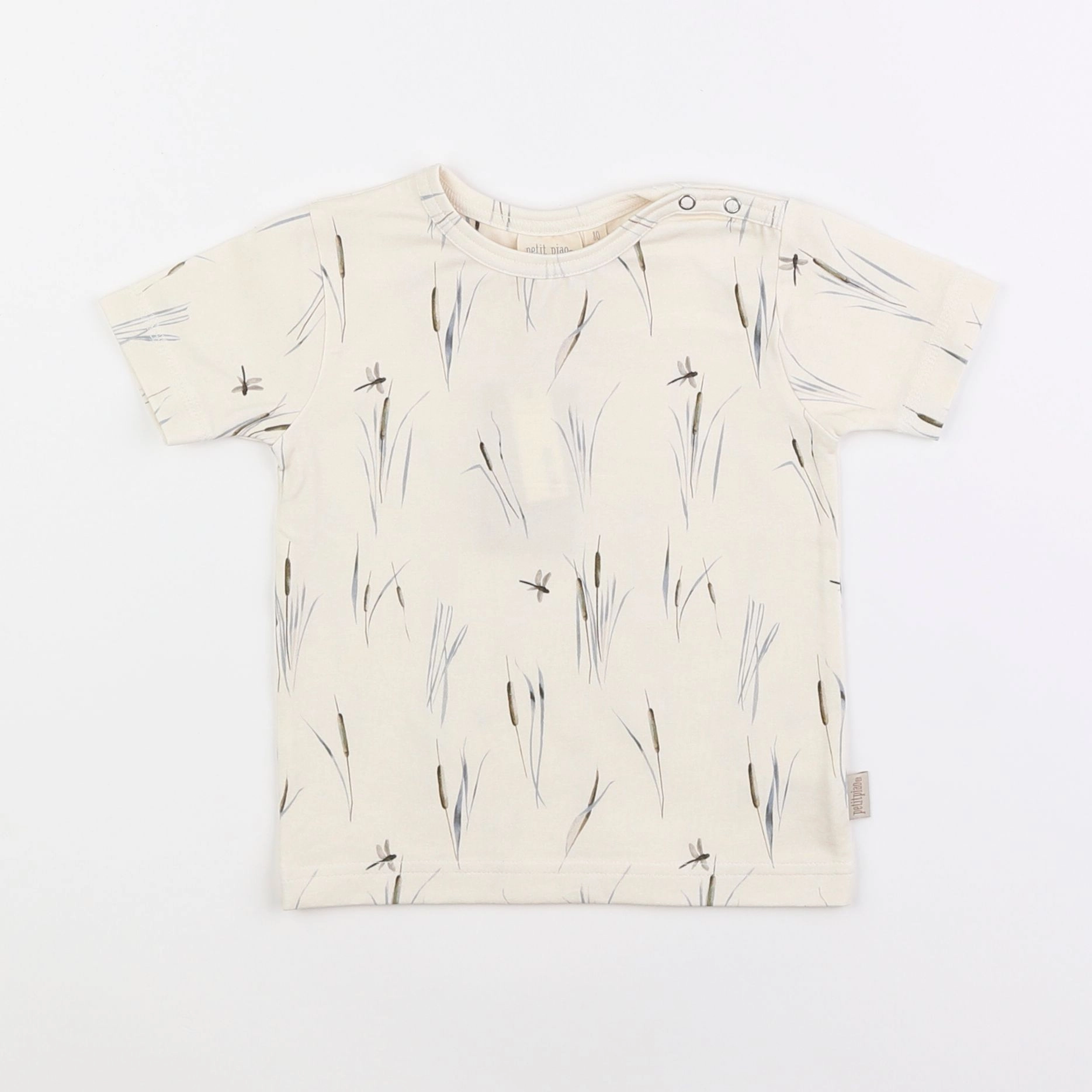 Petit Piao - tee-shirt beige - 12 mois