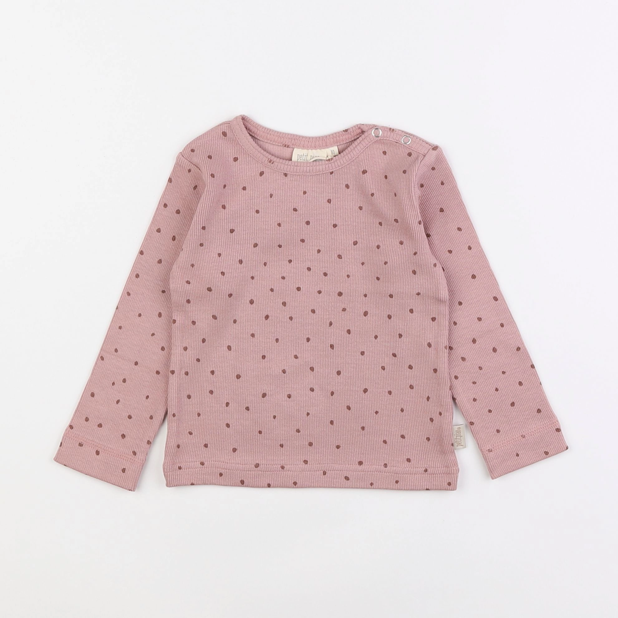 Petit Piao - tee-shirt rose - 12 mois