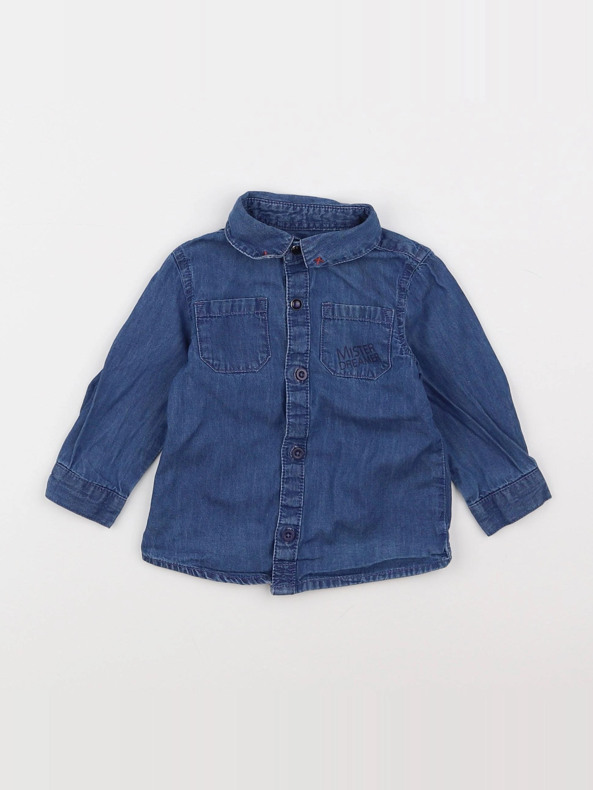 La Redoute - chemise bleu - 12 mois