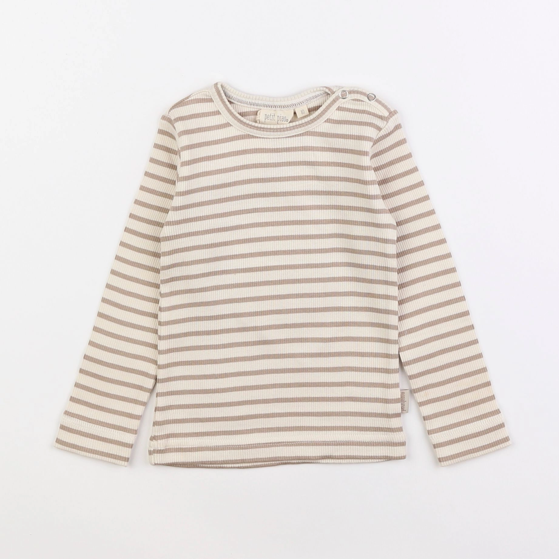 Petit Piao - tee-shirt taupe - 12 mois