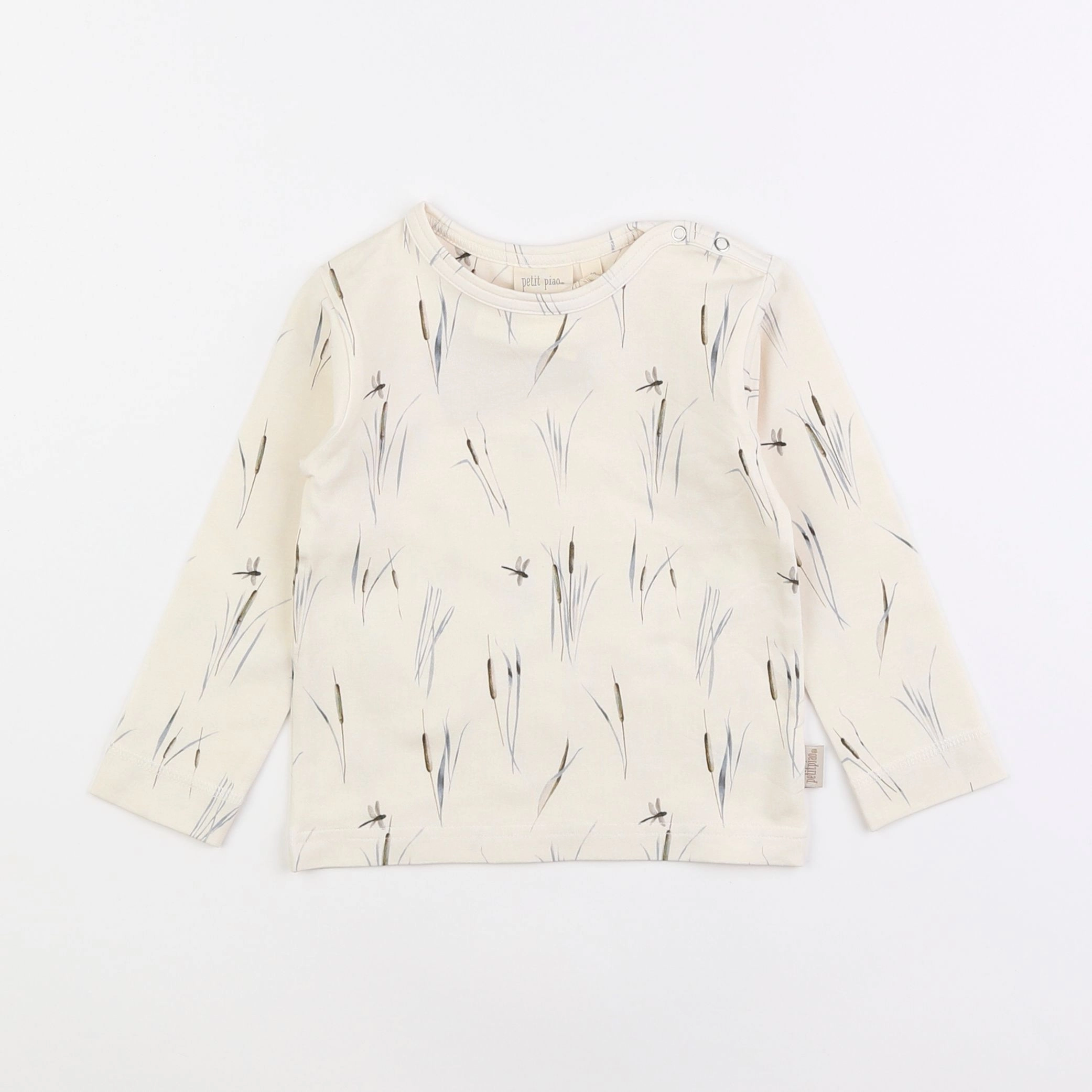 Petit Piao - tee-shirt beige - 12 mois