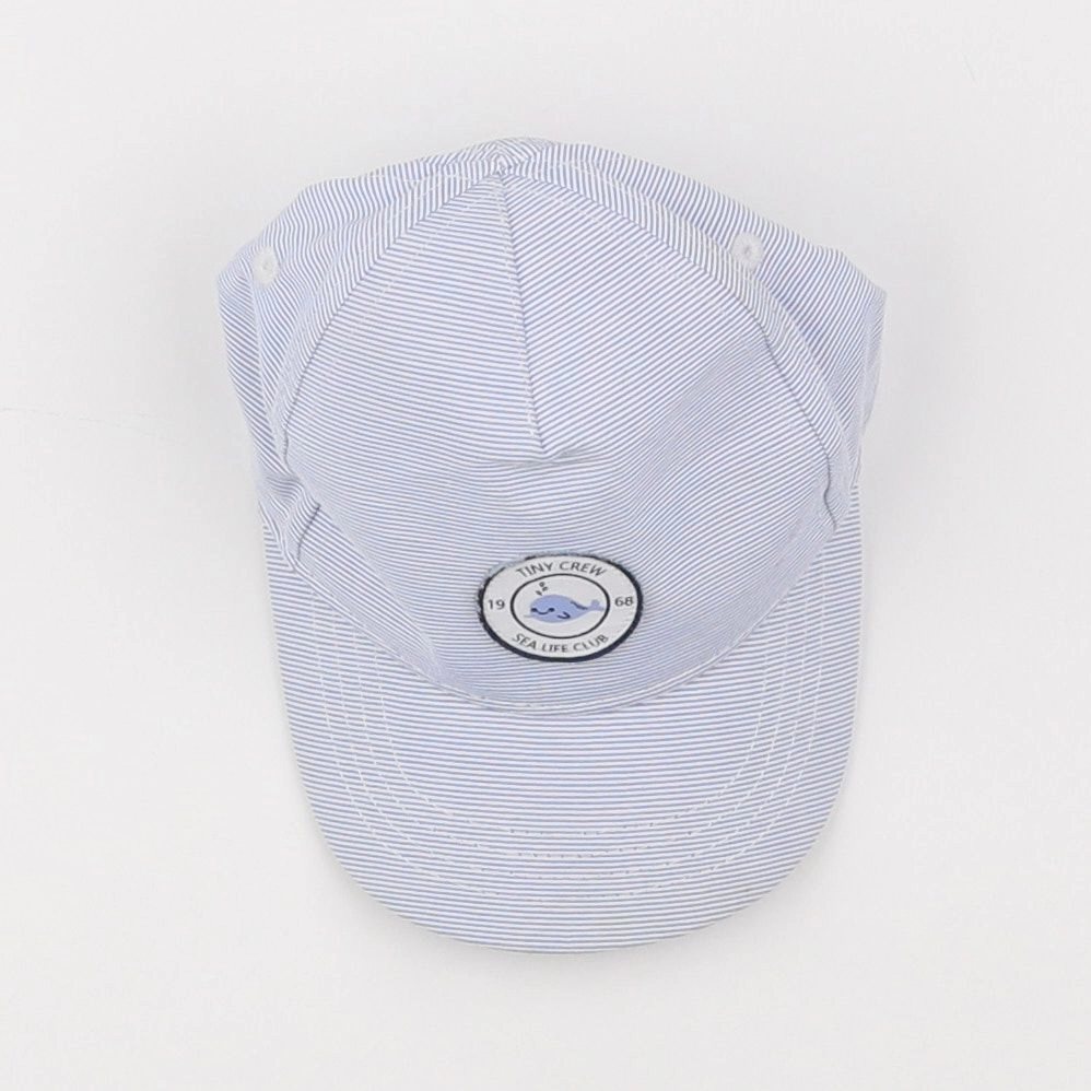 H&M - casquette bleu - 6/9 mois