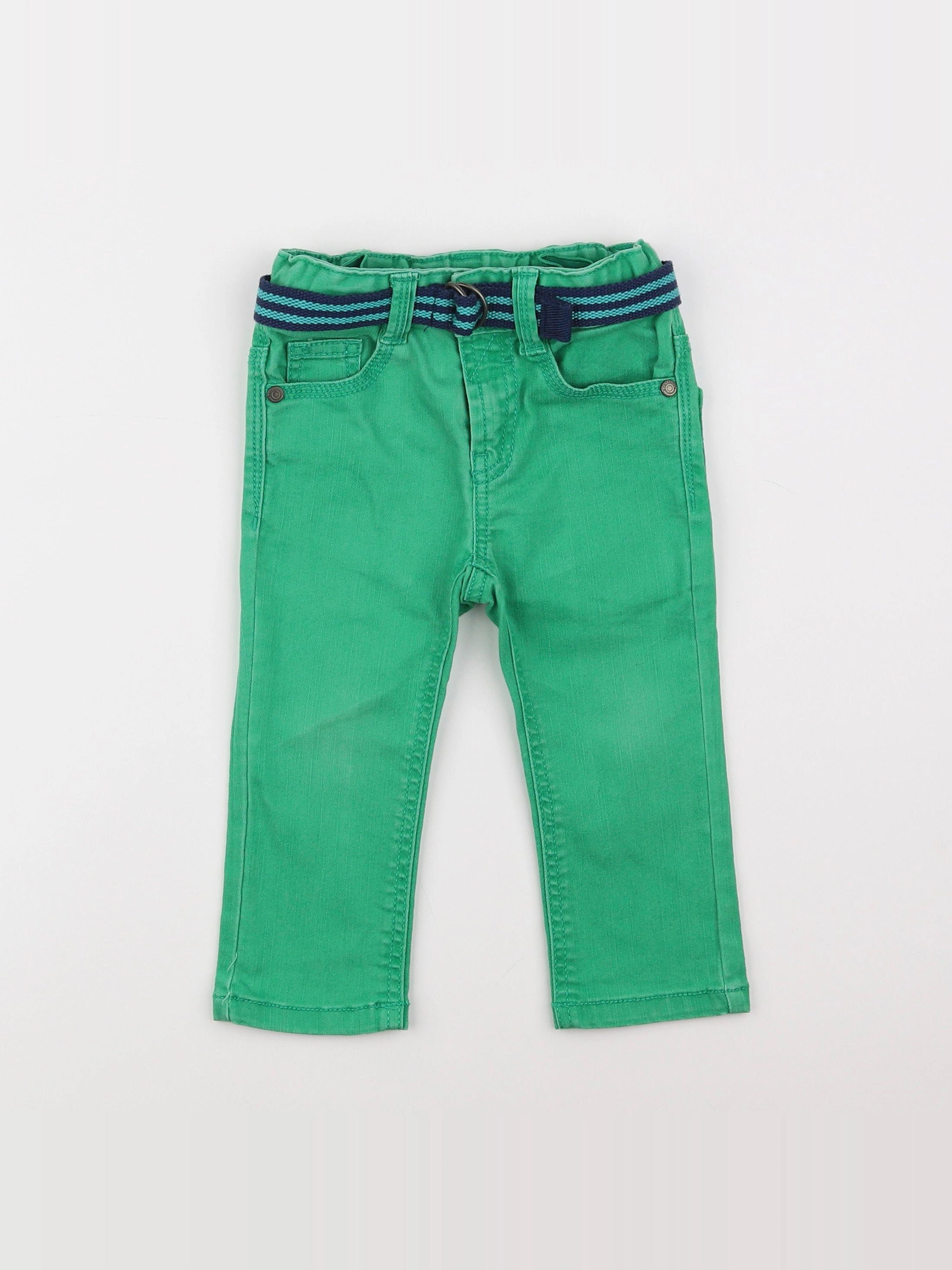 Benetton - pantalon vert - 12 mois